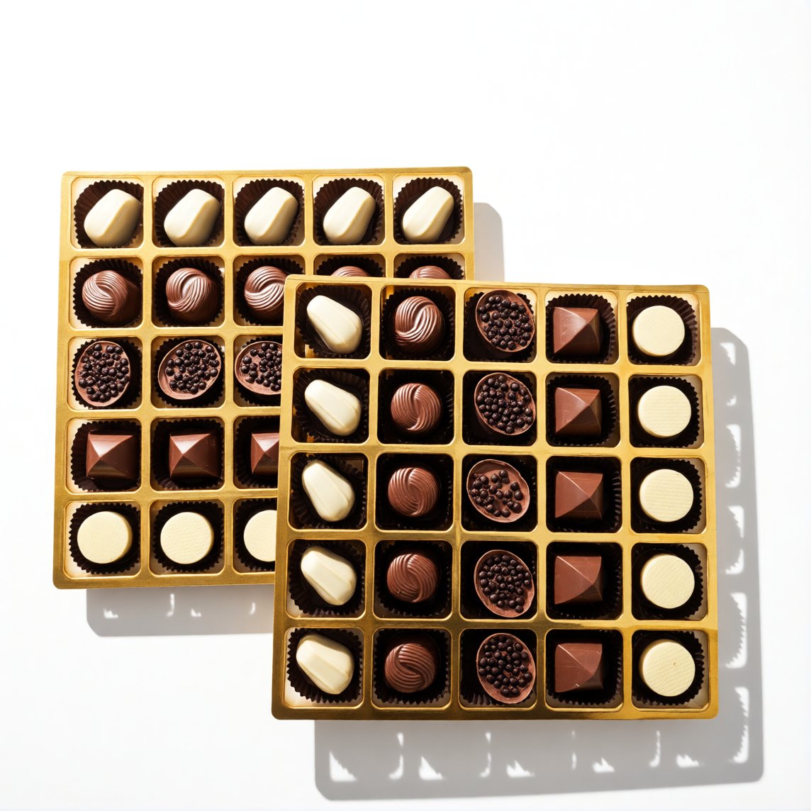 Nin Çikolata Koleksiyon Serisi Açık Gri Kutu Spesiyal Çikolata 50 Adet