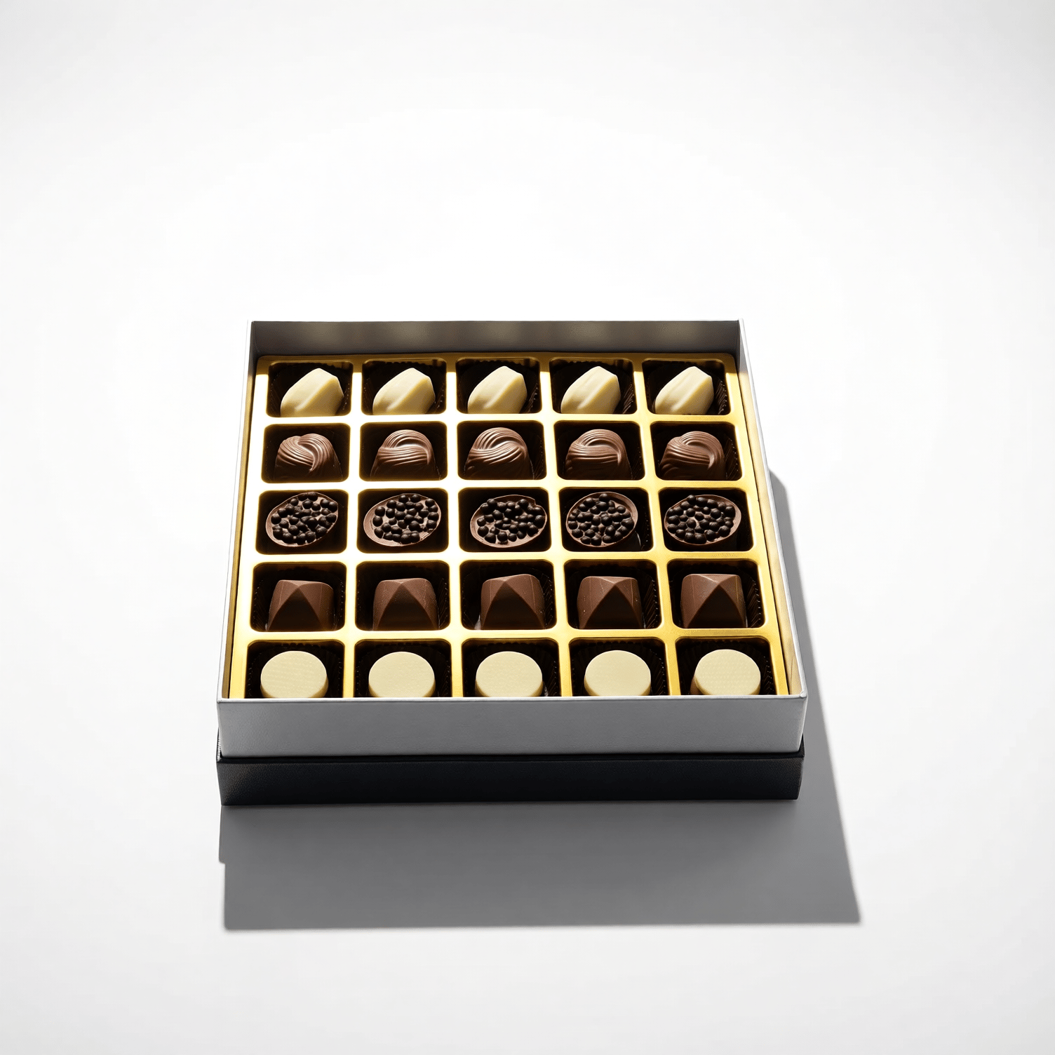 Nin Çikolata Koleksiyon Serisi Gri Kutu Spesiyal Çikolata 50 Adet