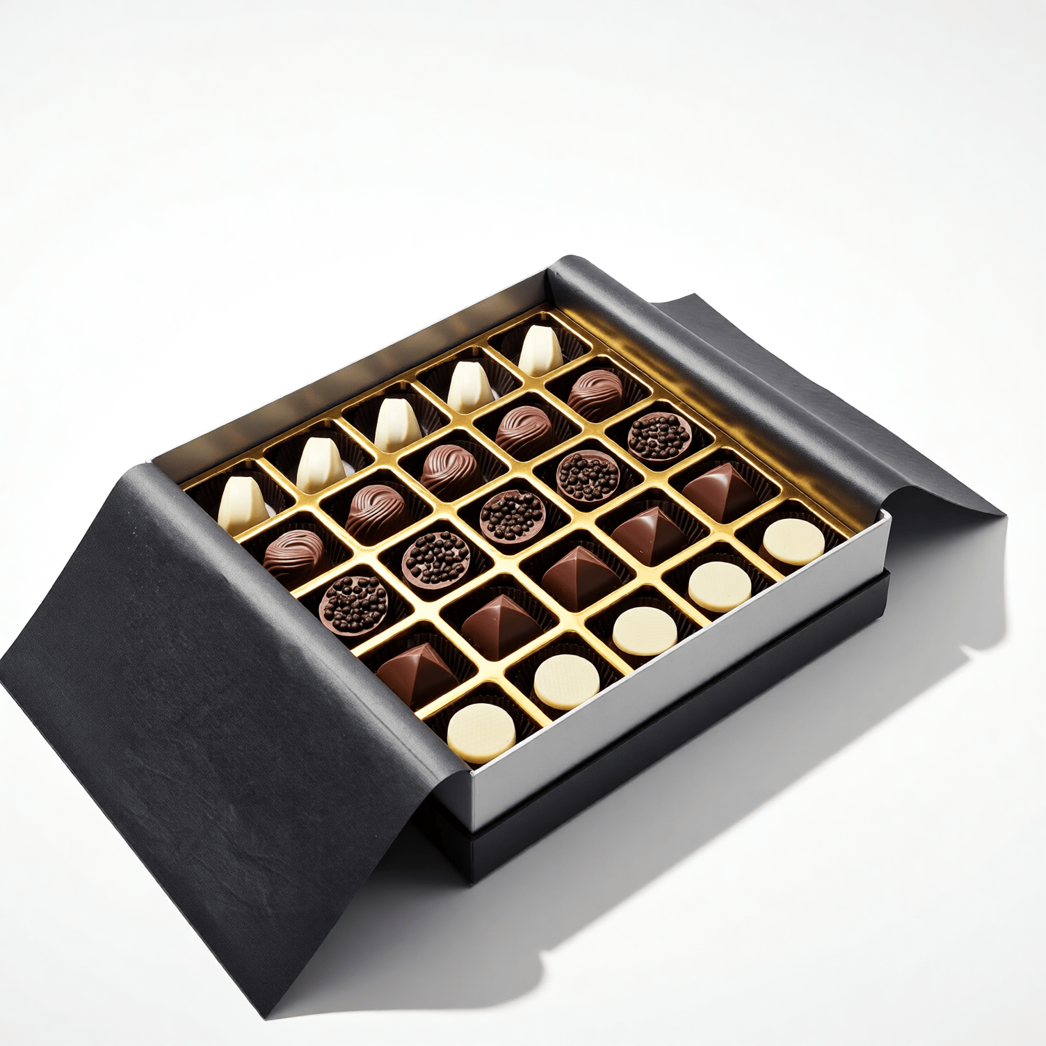 Nin Çikolata Koleksiyon Serisi Gri Kutu Spesiyal Çikolata 50 Adet