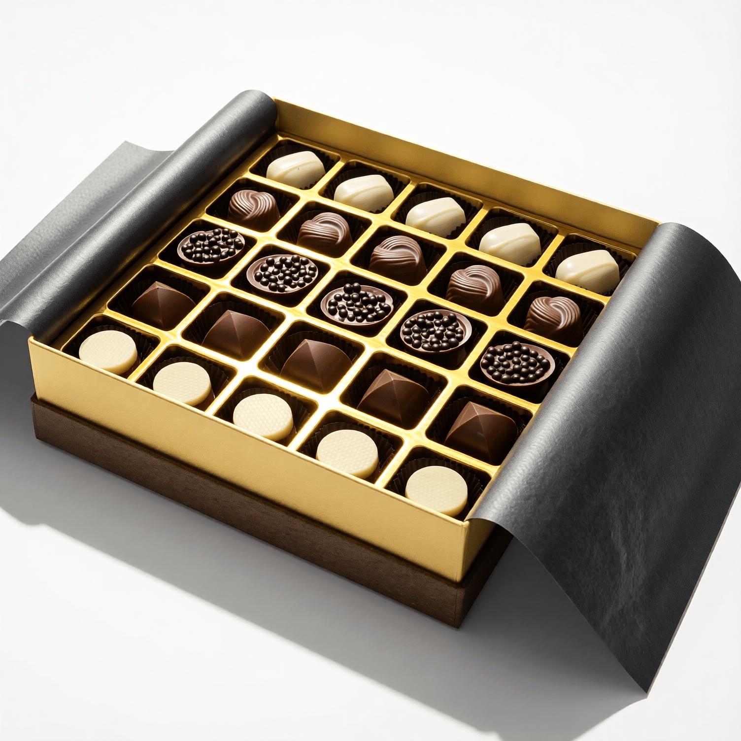 Nin Çikolata Koleksiyon Serisi Kahverengi Kutu Spesiyal Çikolata 50 Adet