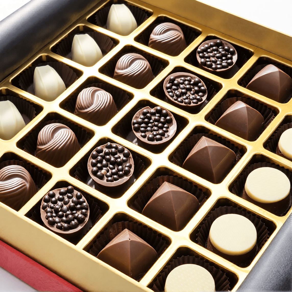 Nin Çikolata Koleksiyon Serisi Kırmızı Kutu Spesiyal Çikolata 50 Adet