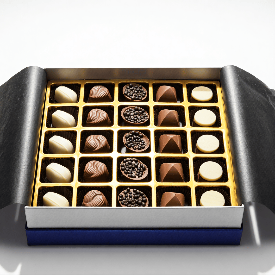 Nin Çikolata Koleksiyon Serisi Mavi Kutu Spesiyal Çikolata 50 Adet