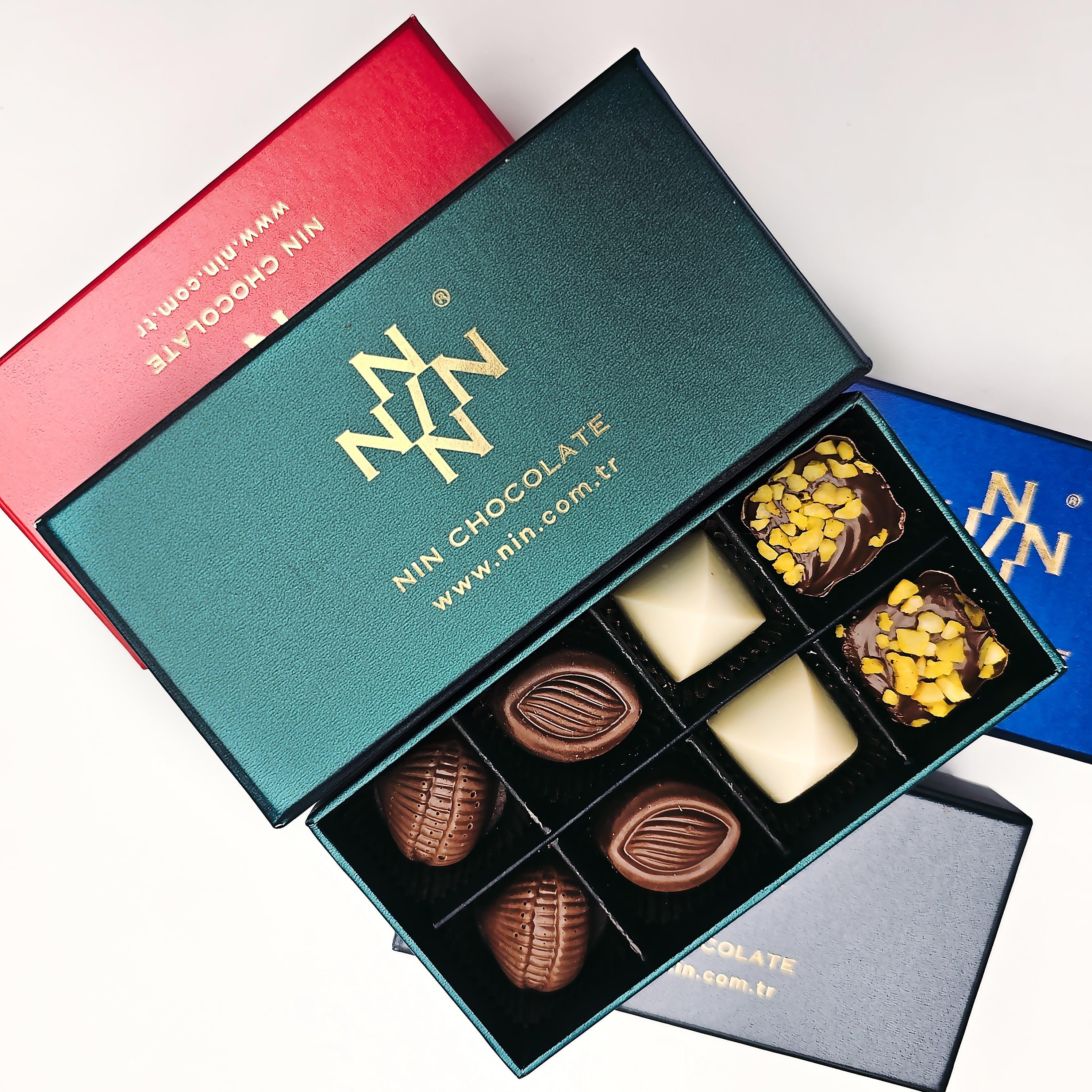 Nin Çikolata Yeşil Makam Kutu Spesiyal Çikolata 8 Adet