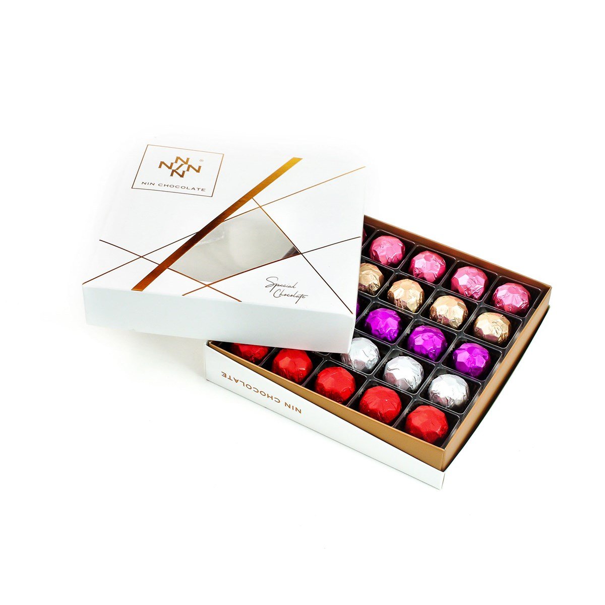 NIN Ethel Fıstık Kremalı Bütün Fıstıklı Sütlü Special Çikolata 25'li Paket