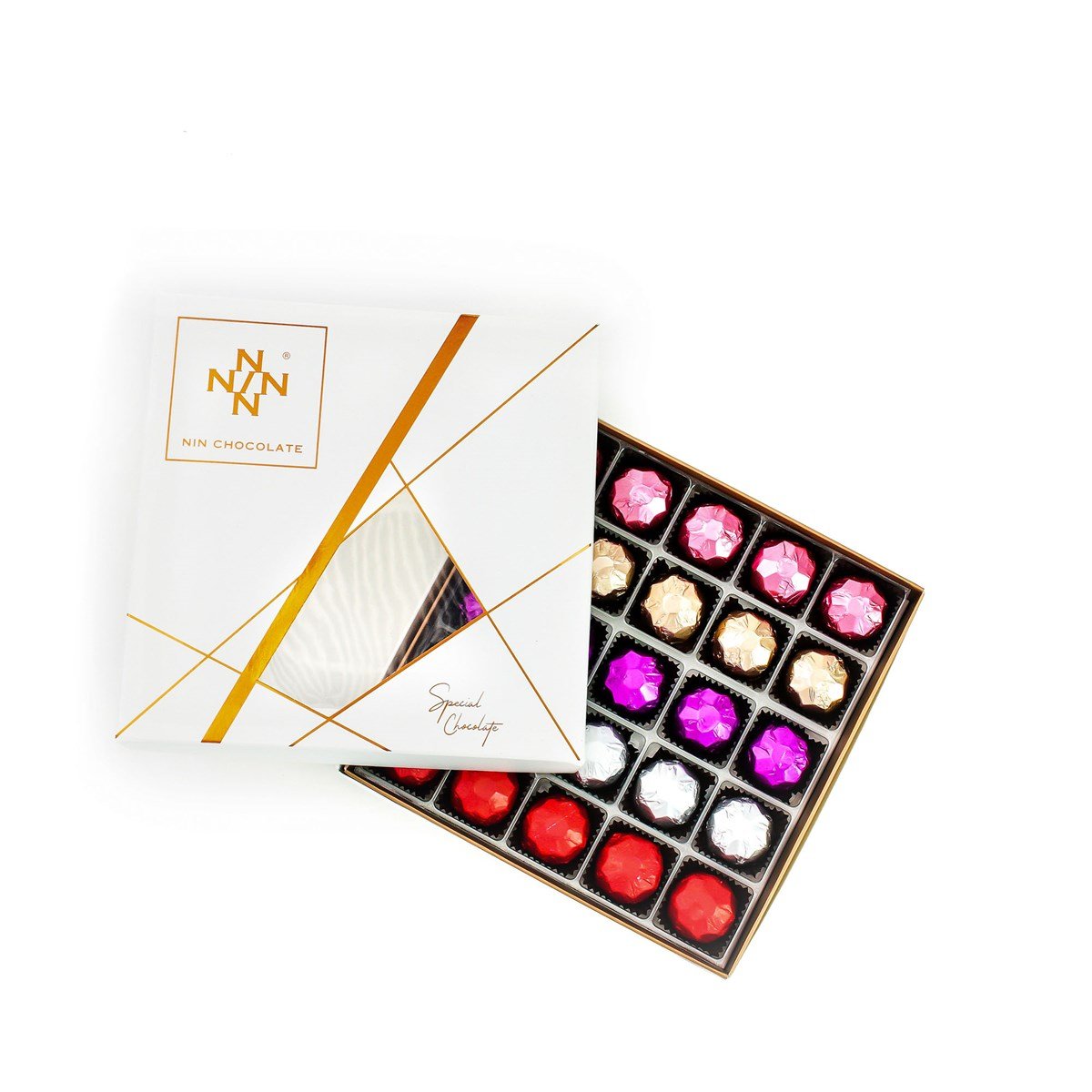 NIN Ethel Fıstık Kremalı Bütün Fıstıklı Sütlü Special Çikolata 25'li Paket