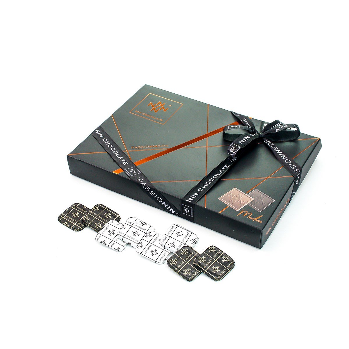 NIN ETHEL Sütlü&Bitter Sargılı Madlen Çikolata 72'li Paket