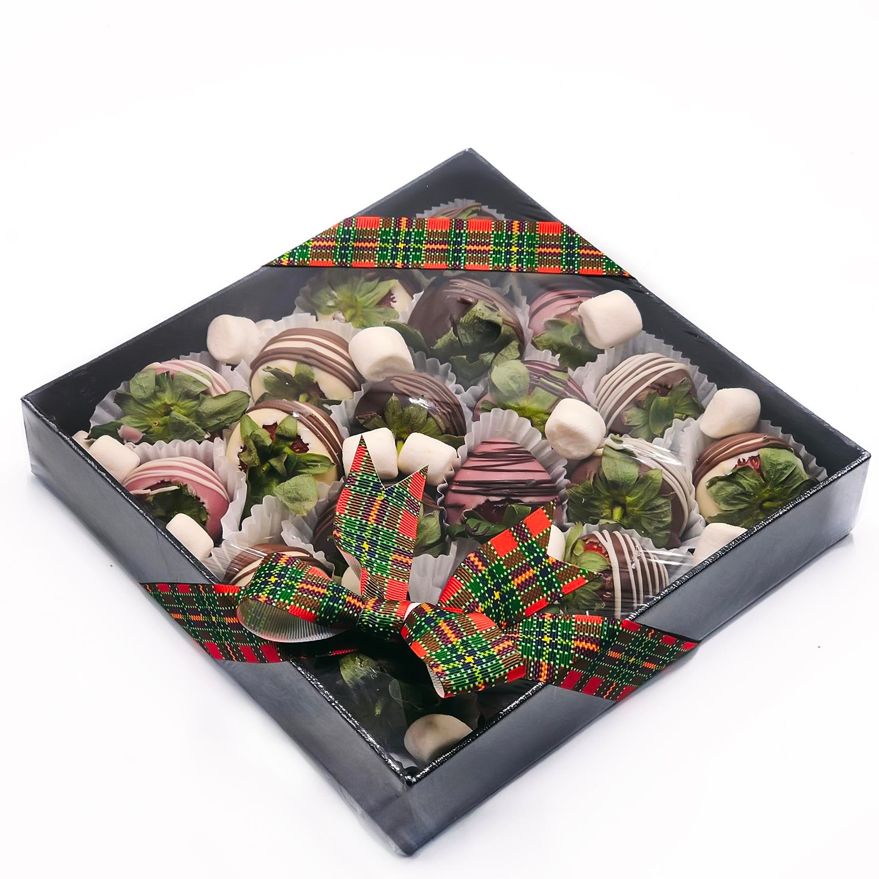 Nin Karışık Çikolata Kaplı Çilek Kutusu 20'li