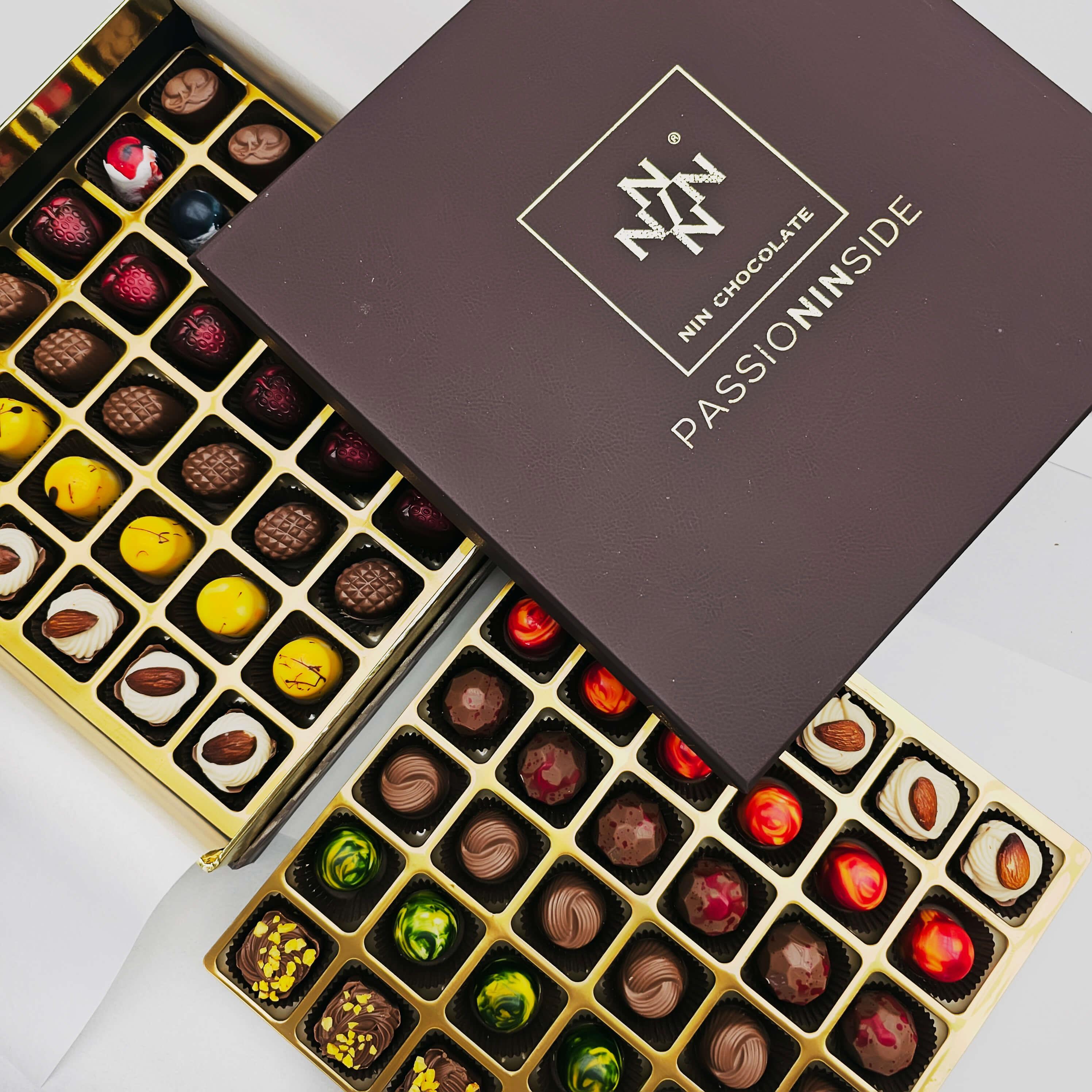 Nin Koyu Kahverengi Kutu Spesiyal Çikolata 72 Adet