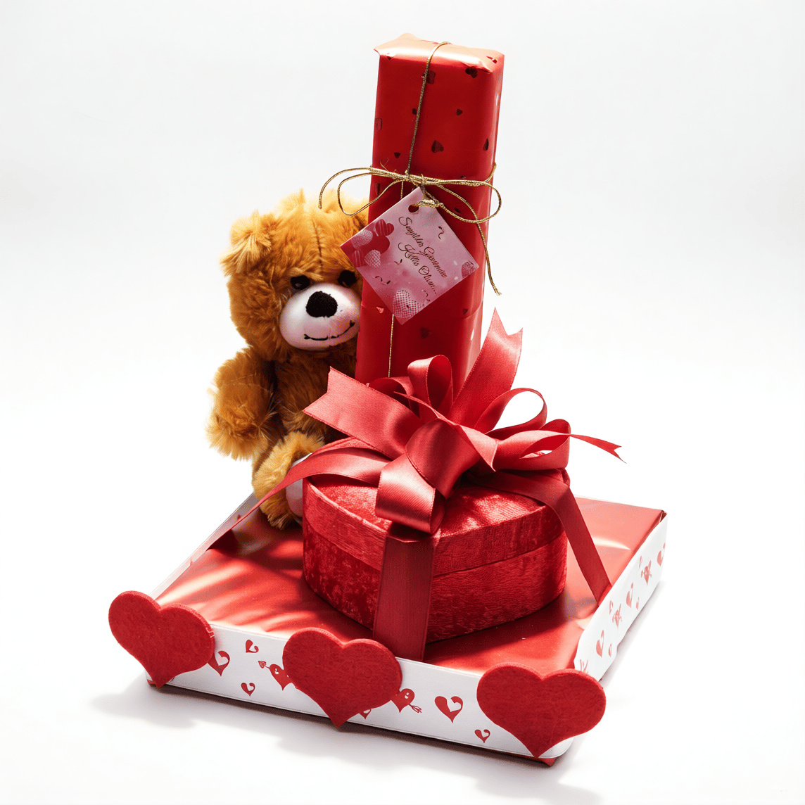 Sevgililer Günü Premium Romantik Hediye Paketi - Karışık Spesiyal Çikolata