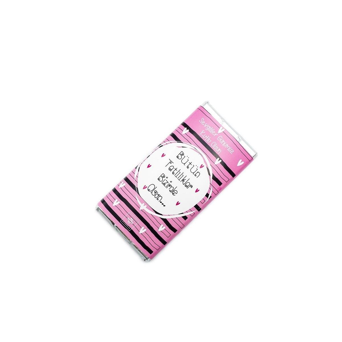 Sevgililer Günü Tablet Çikolata Pembe