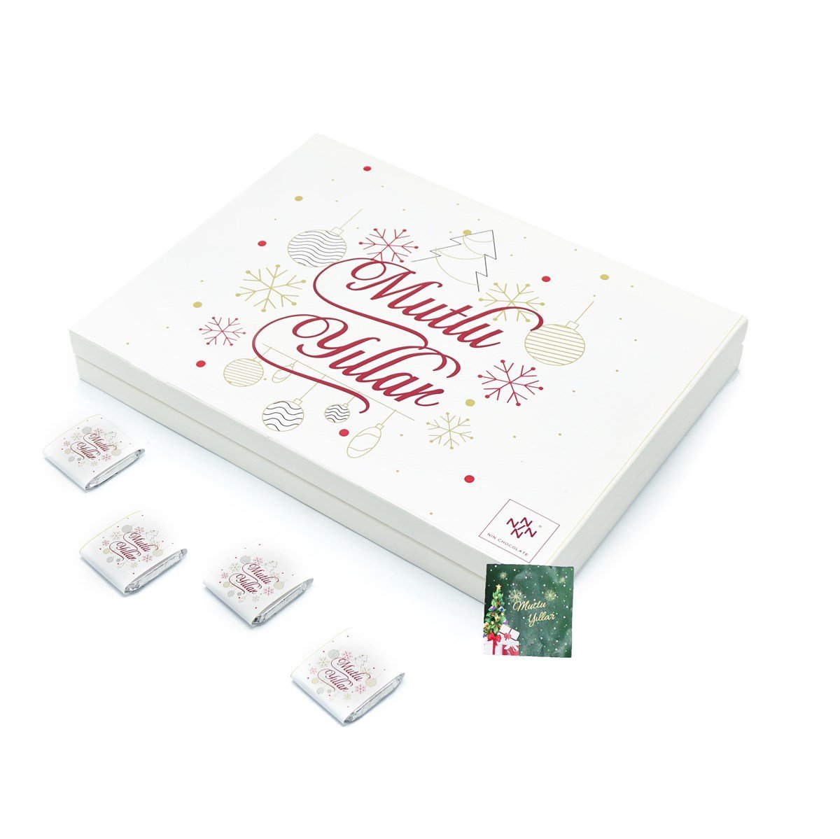 Yılbaşı Çikolatası Madlen Çikolata Mutlu Yıllar 750 Gram