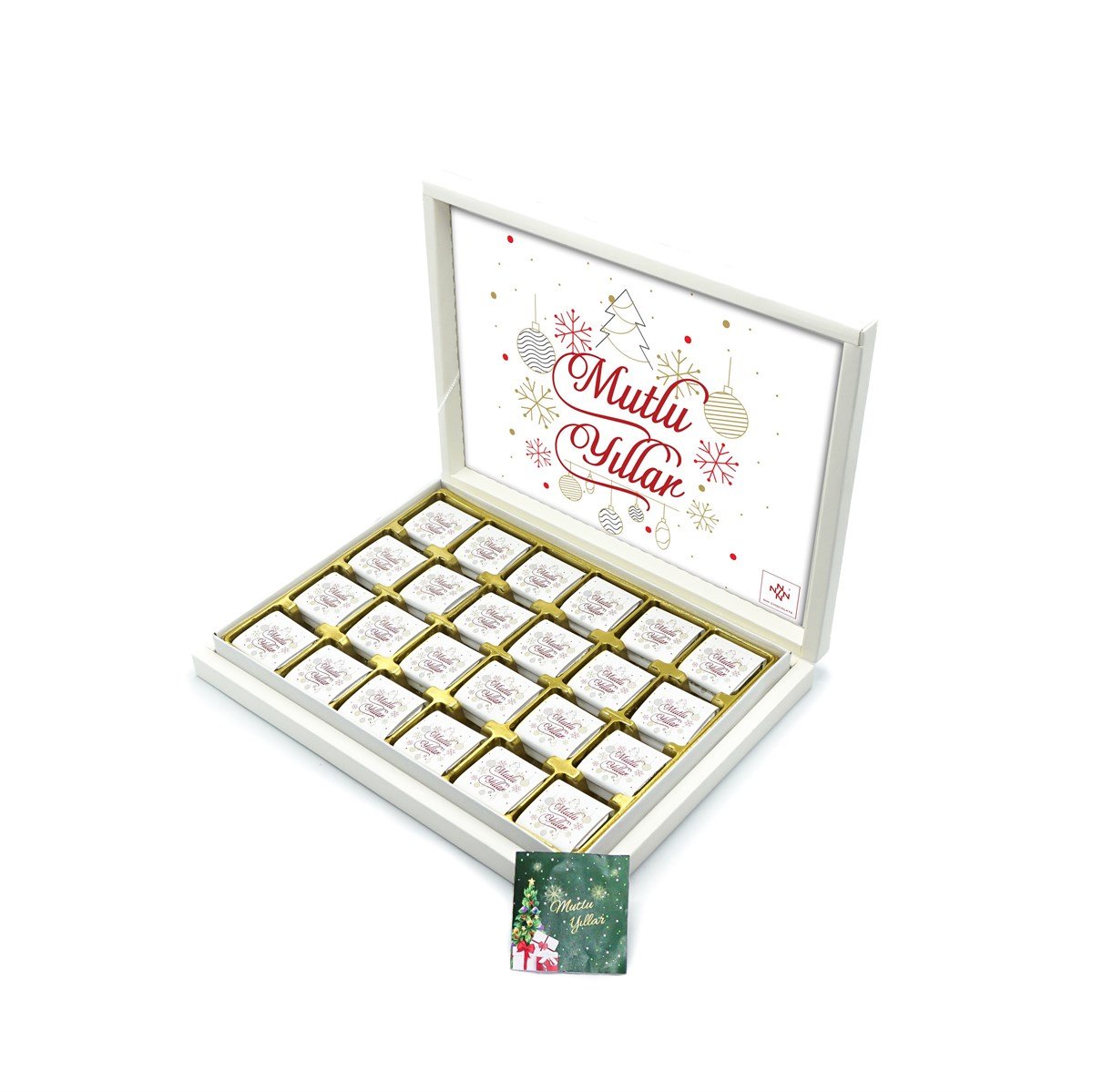 Yılbaşı Çikolatası Madlen Çikolata Mutlu Yıllar 750 Gram