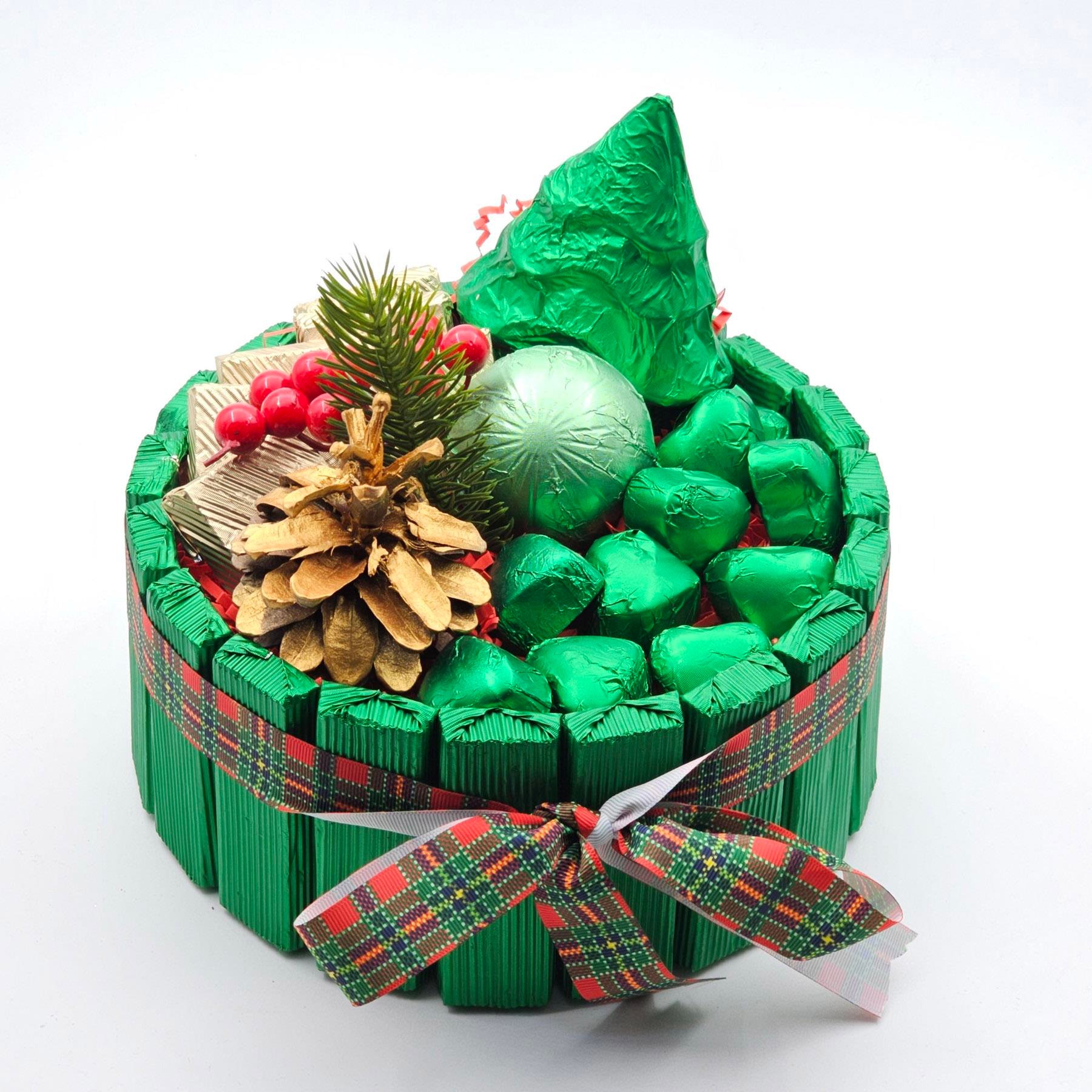 Yılbaşı Yeşili Çikolata Aranjman