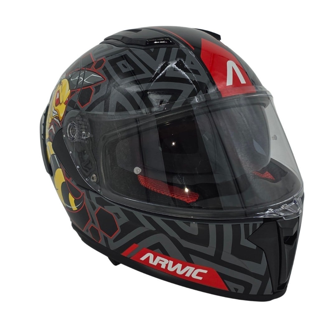 Arwic Çocuk Fullface Motosiklet Kaskı AR931 BEE Güneş Vizörlü ECE-R 22.06