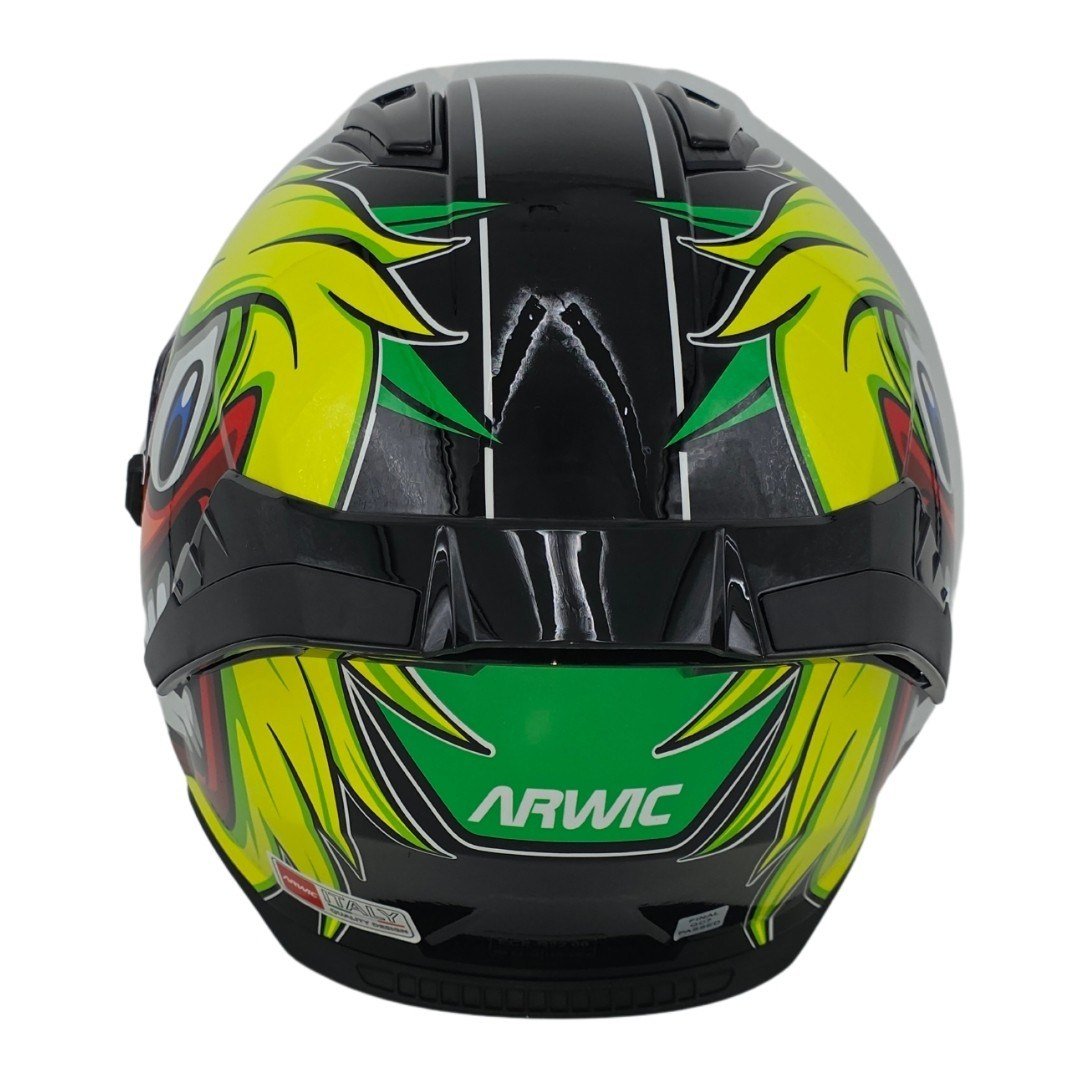 Arwic Çocuk Fullface Motosiklet Kaskı AR931 DUCK Güneş Vizörlü ECE-R 22.06