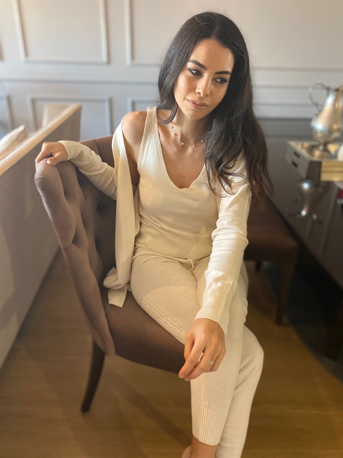3'lü Takım(Krem)