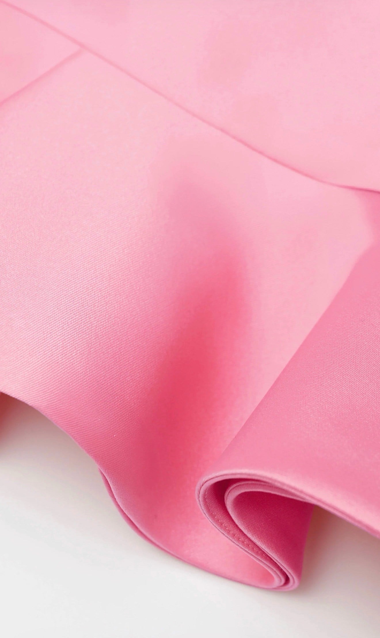 Askılı Eteği Pileli Pembe Premium Mini Elbise