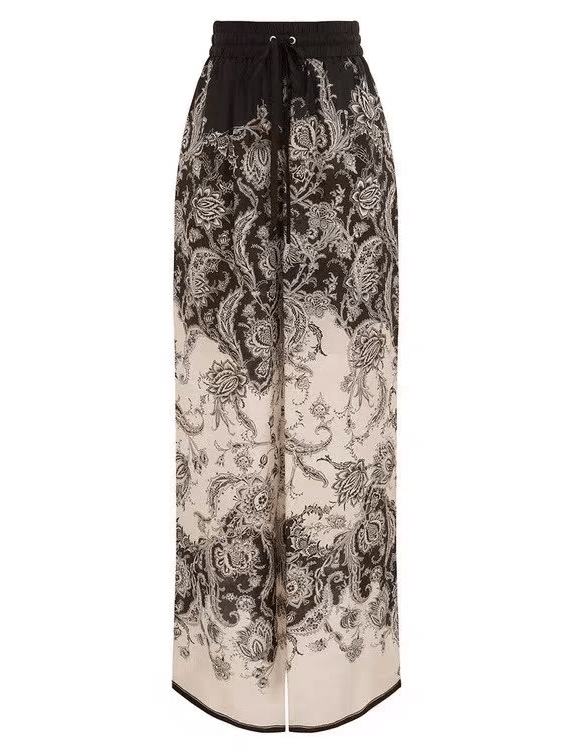 Beli Lastikli Desenli Premium Pantolon