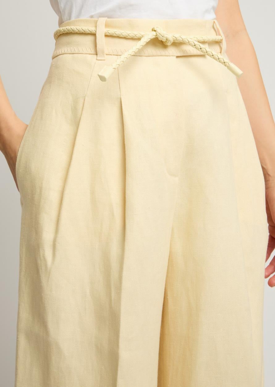 Butteryellow Kemerli Keten Premium Pantolon
