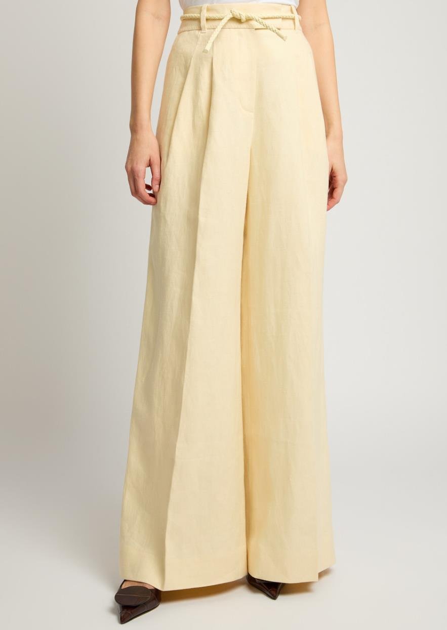 Butteryellow Kemerli Keten Premium Pantolon