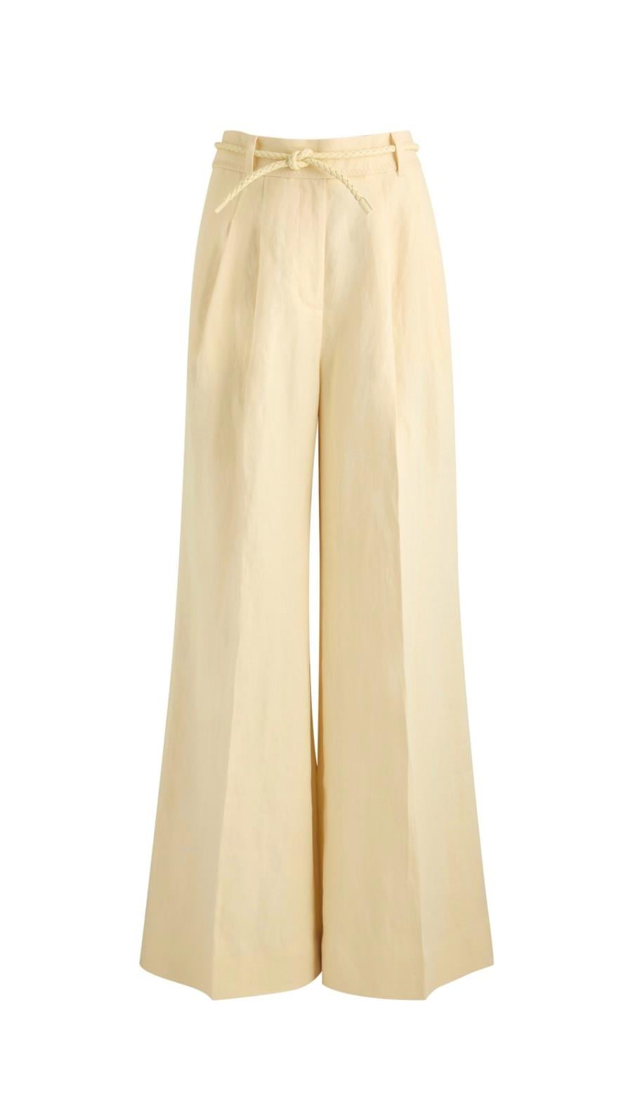 Butteryellow Kemerli Keten Premium Pantolon