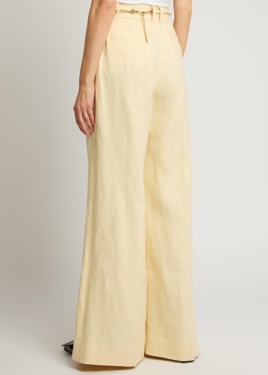 Butteryellow Kemerli Keten Premium Pantolon