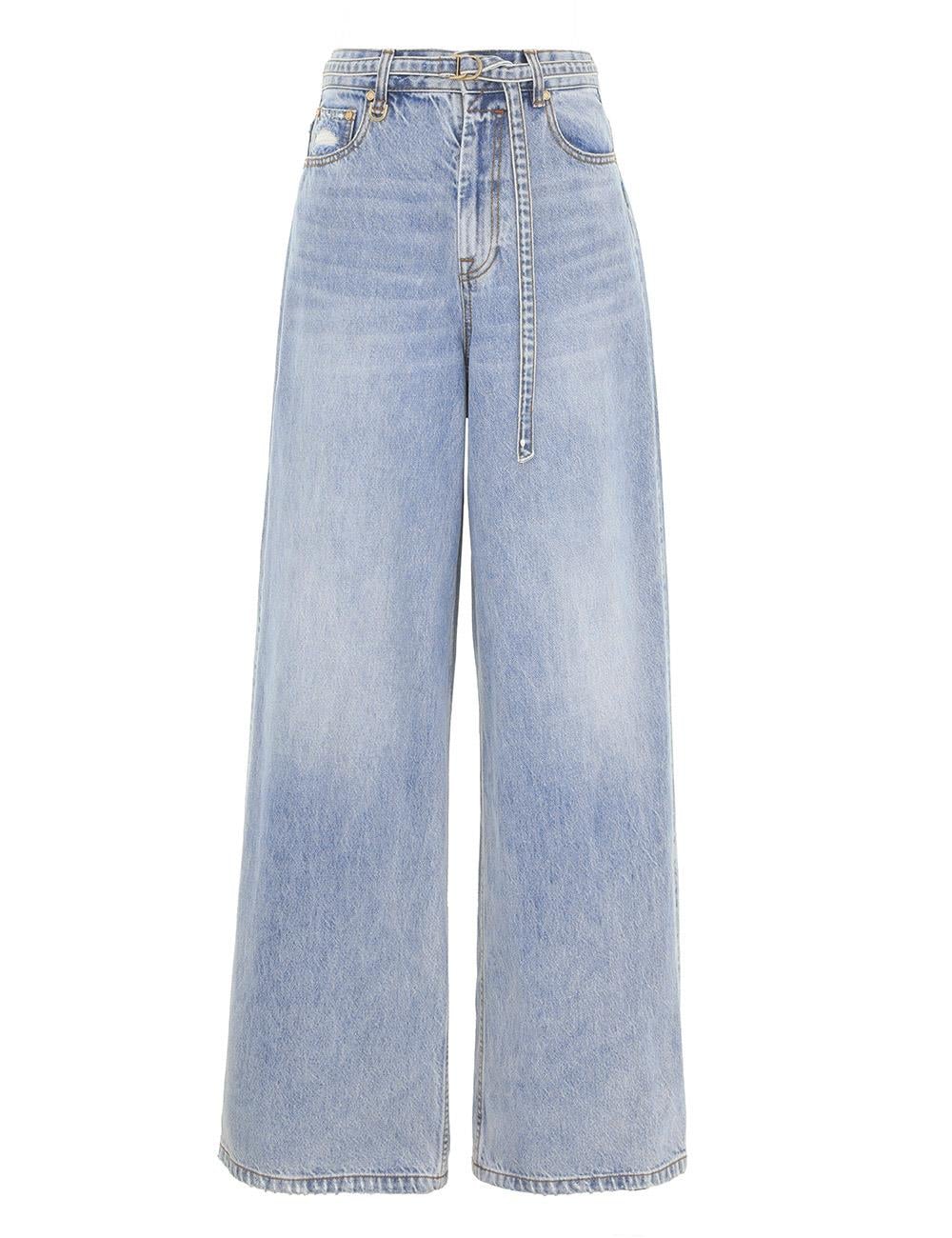 Kemerli Yüksek Bel Premium Jean