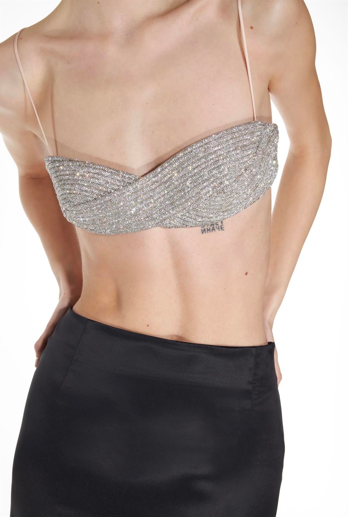 Kristal Taş İşlemeli Tasarım Bralet