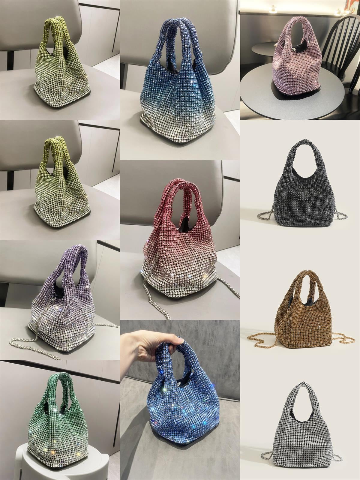 Kristal Taşlı Premium Kol Çantası