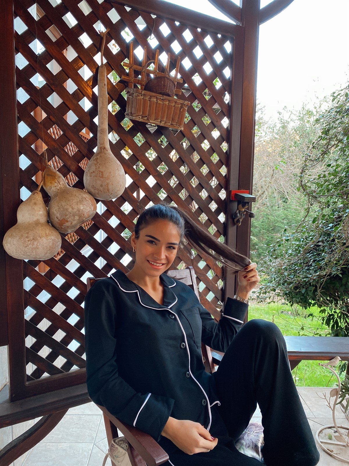Şerit Detaylı Pijama Takımı