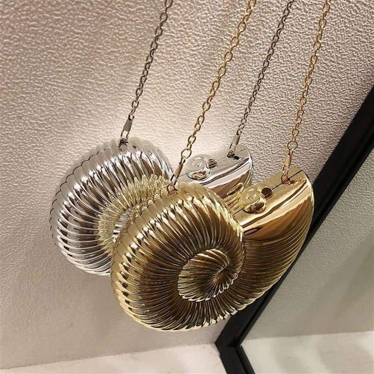 Silver Seashell Bag
