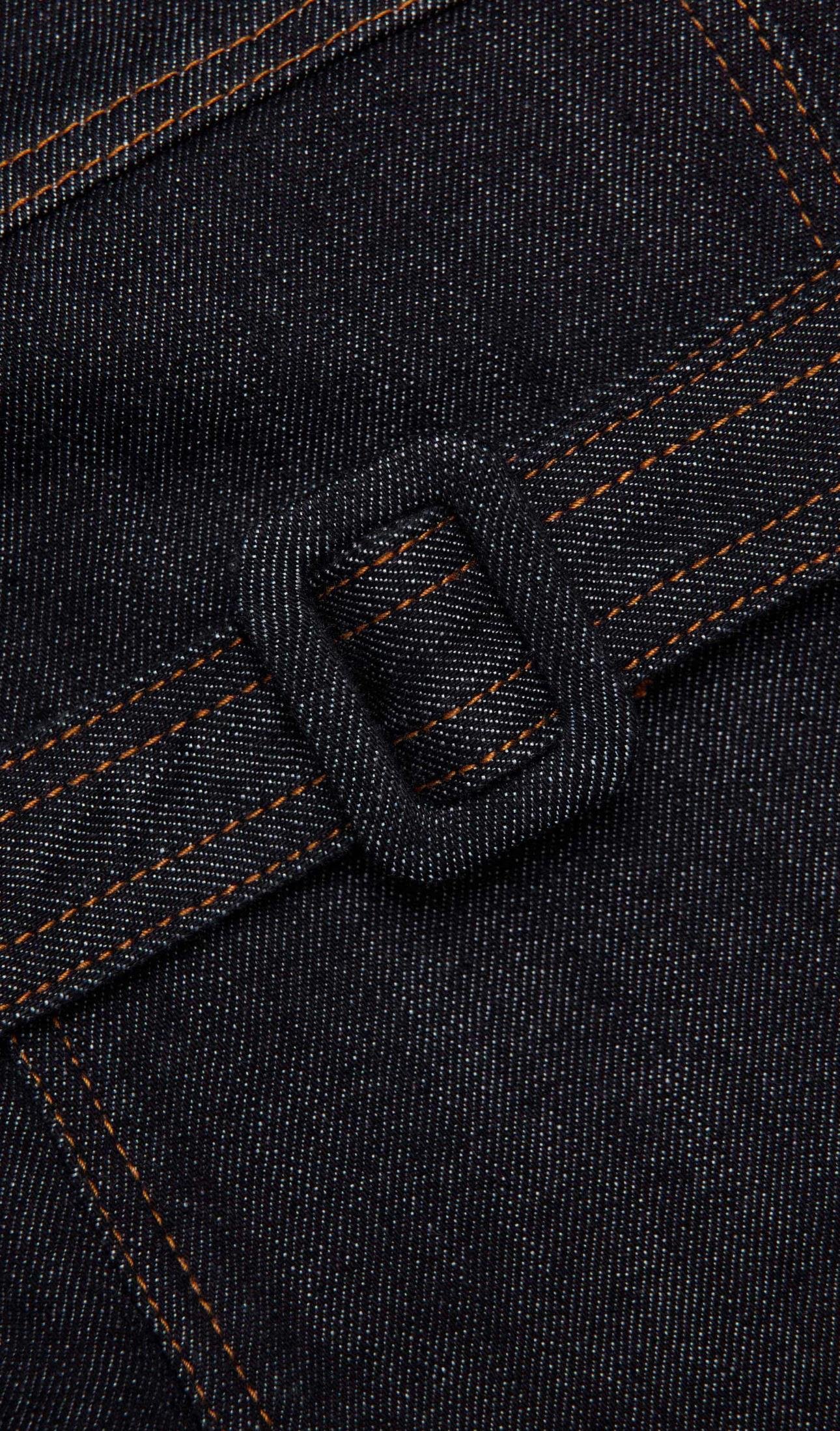 Straplez Kemerli Midi Jean Elbise