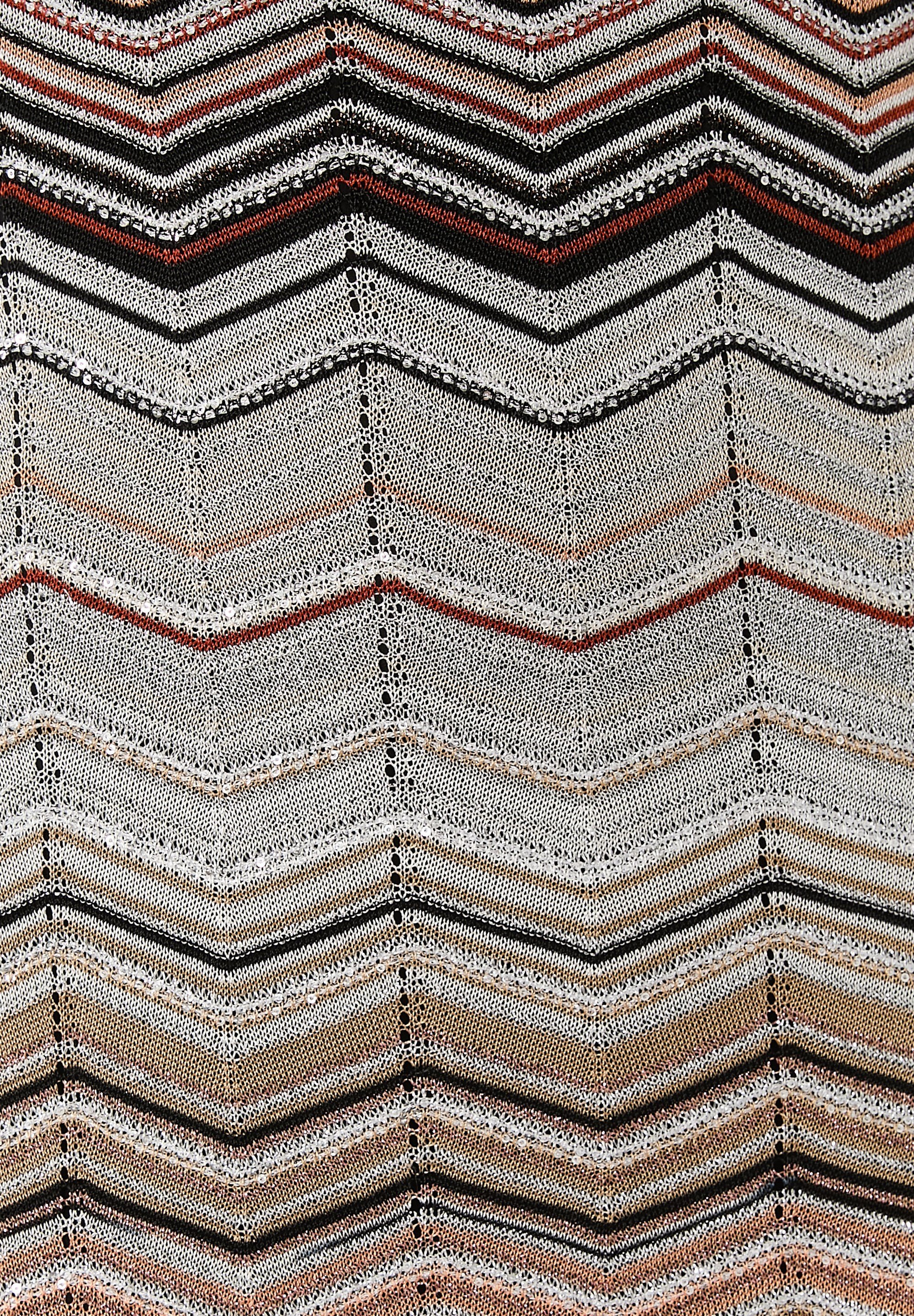 Tek Omuz Zigzag Desenli Maksi Premium Elbise