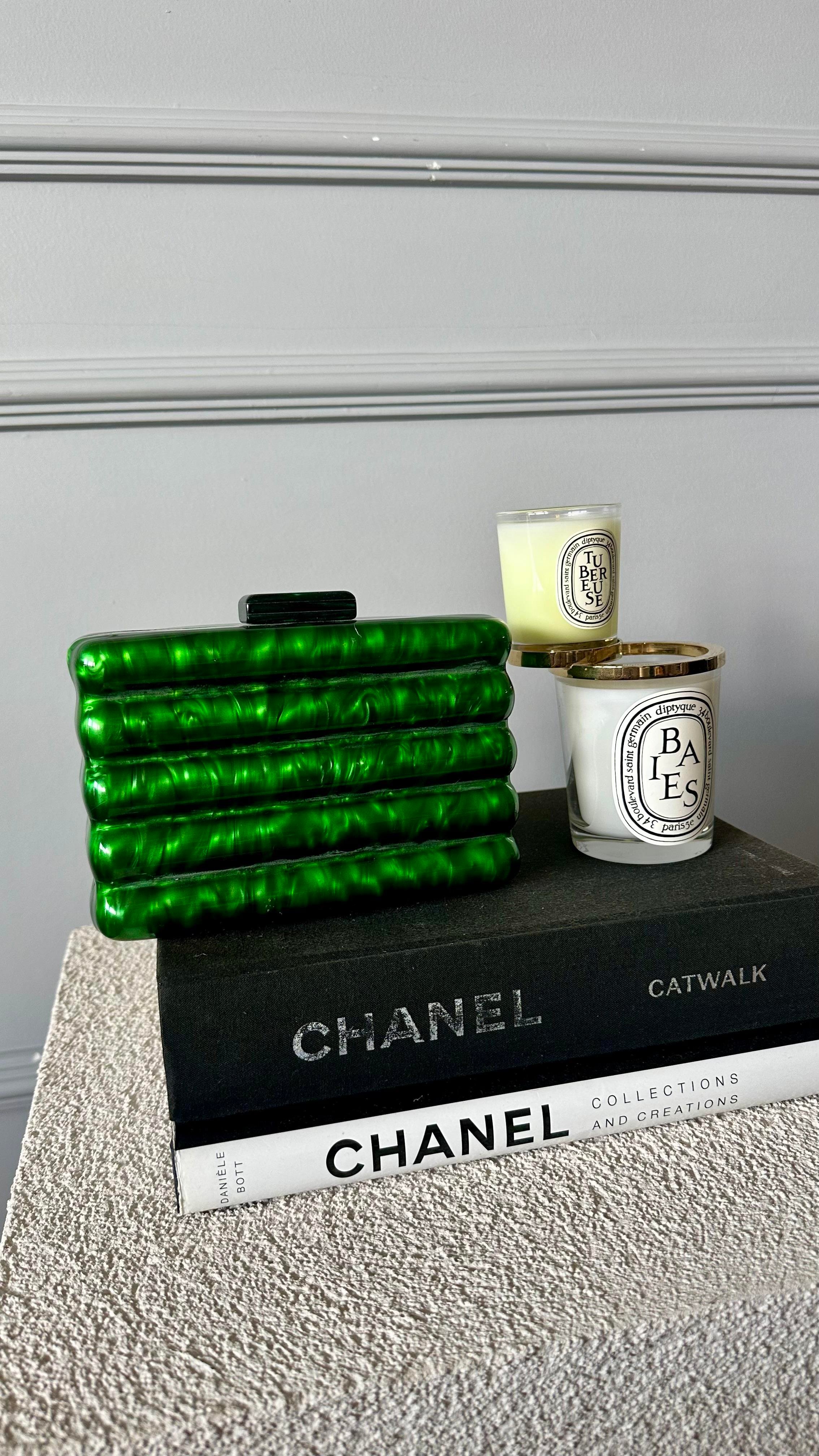 Yeşil Akrilik Clutch