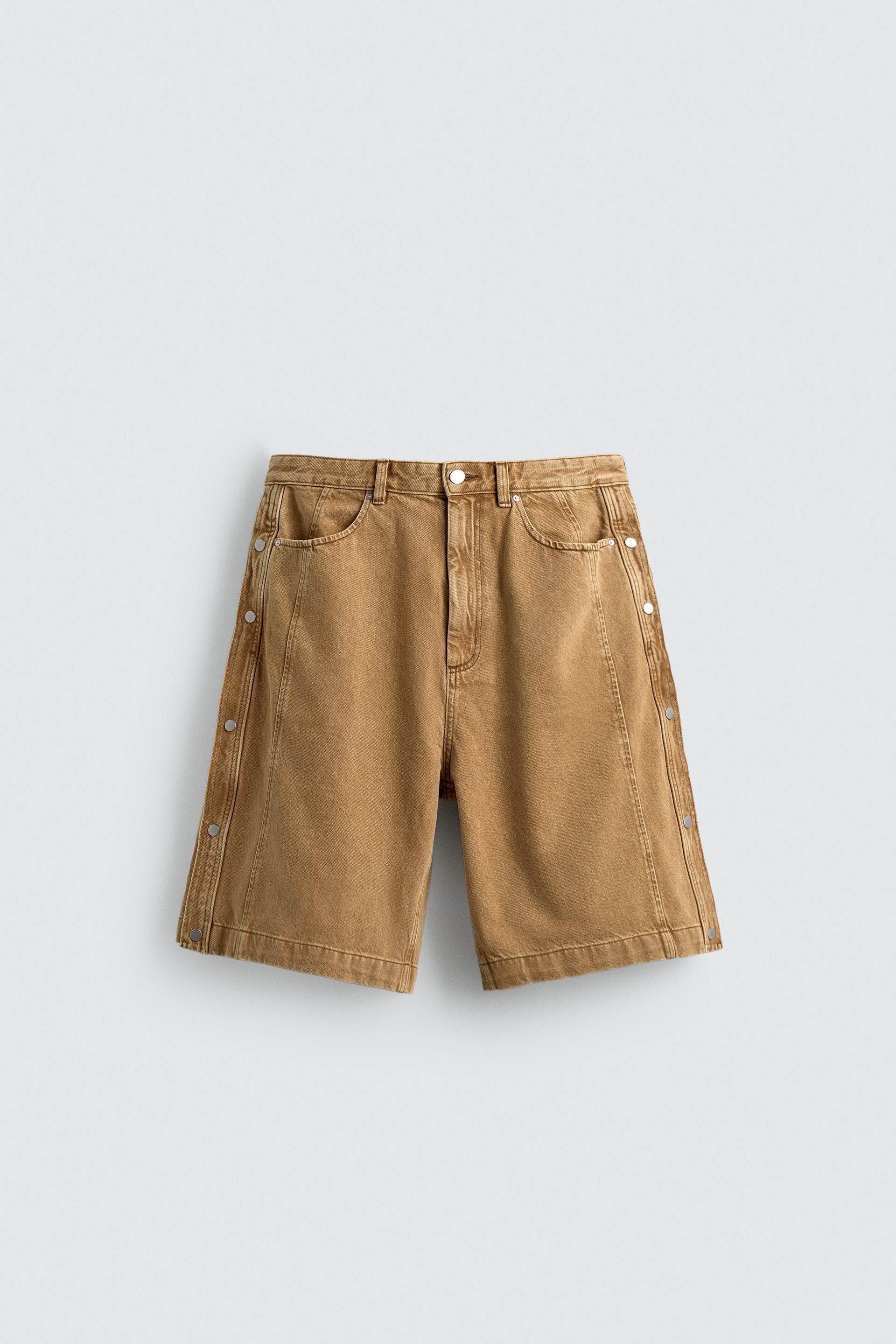 DÜĞMELİ BAGGY FIT BERMUDA