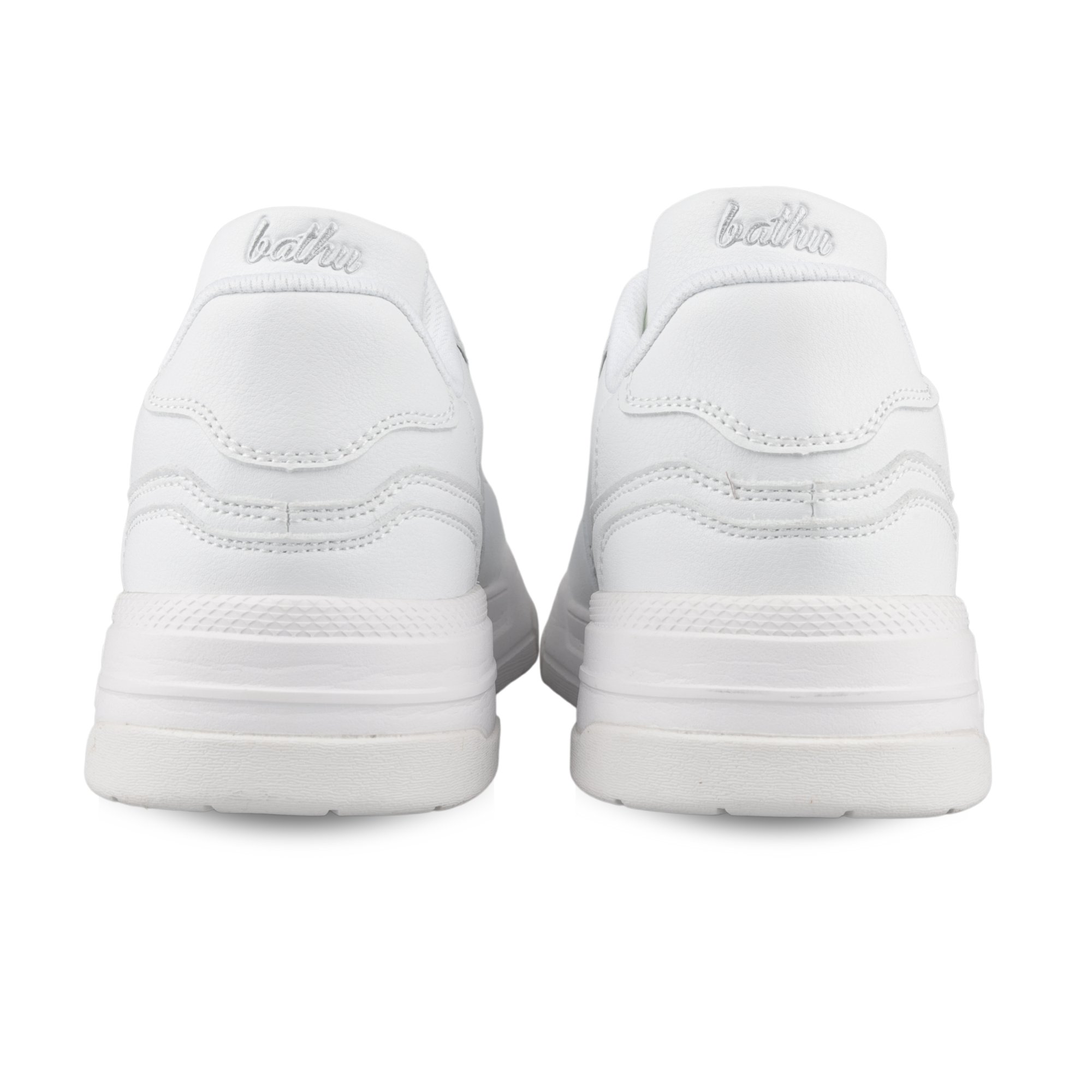 Bathu Journey Erkek Deri Sneaker - BEYAZ BEYAZ
