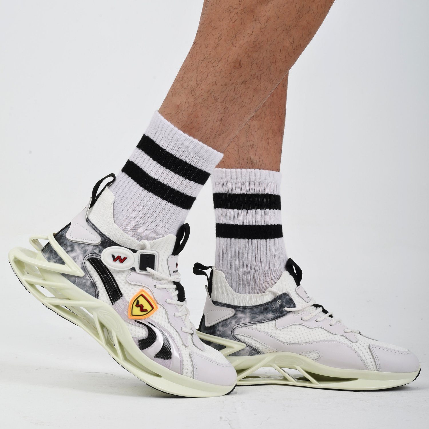 Greed Erkek Sneakers - BEYAZ SIYAH