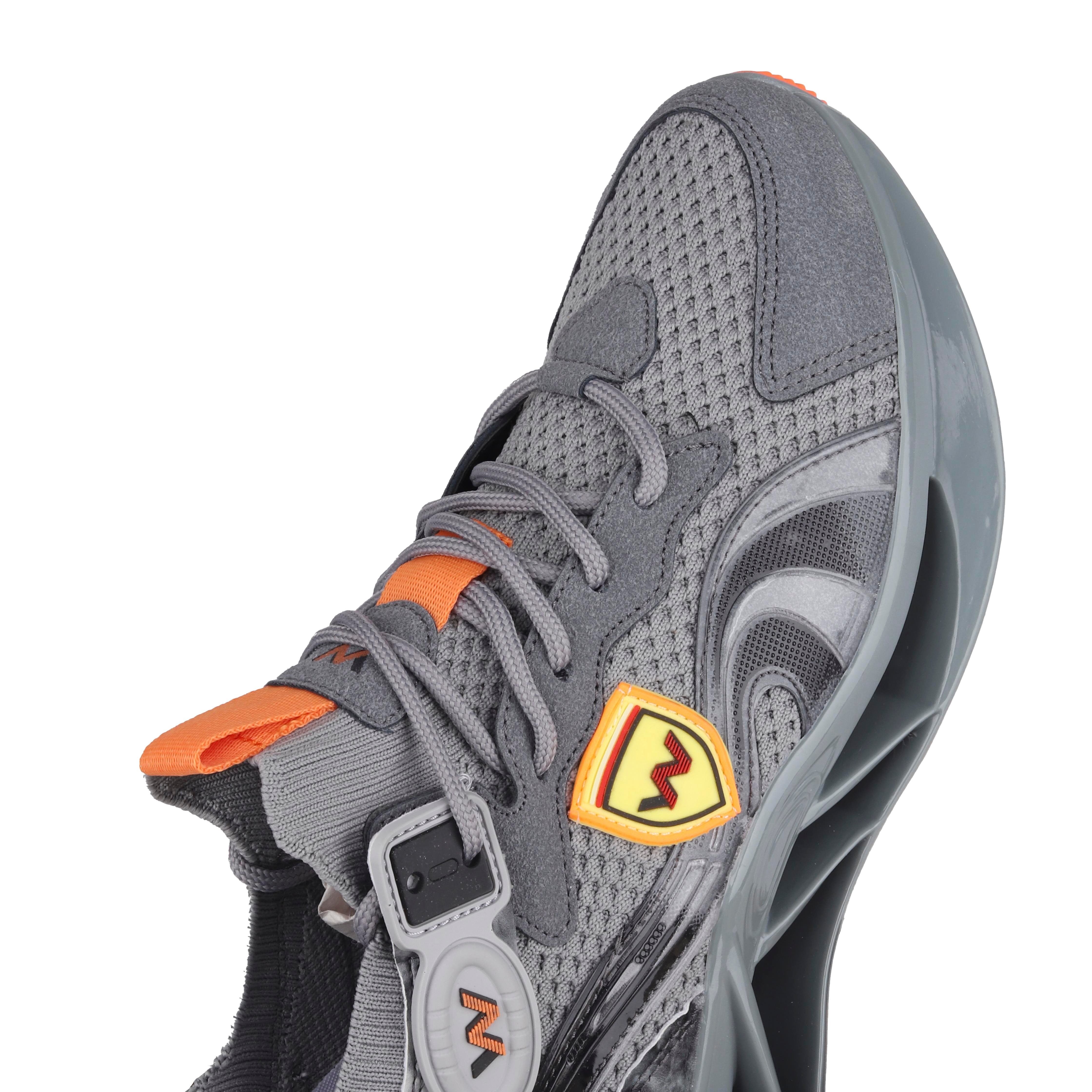 Greed Erkek Sneakers - GRİ-ORANJ