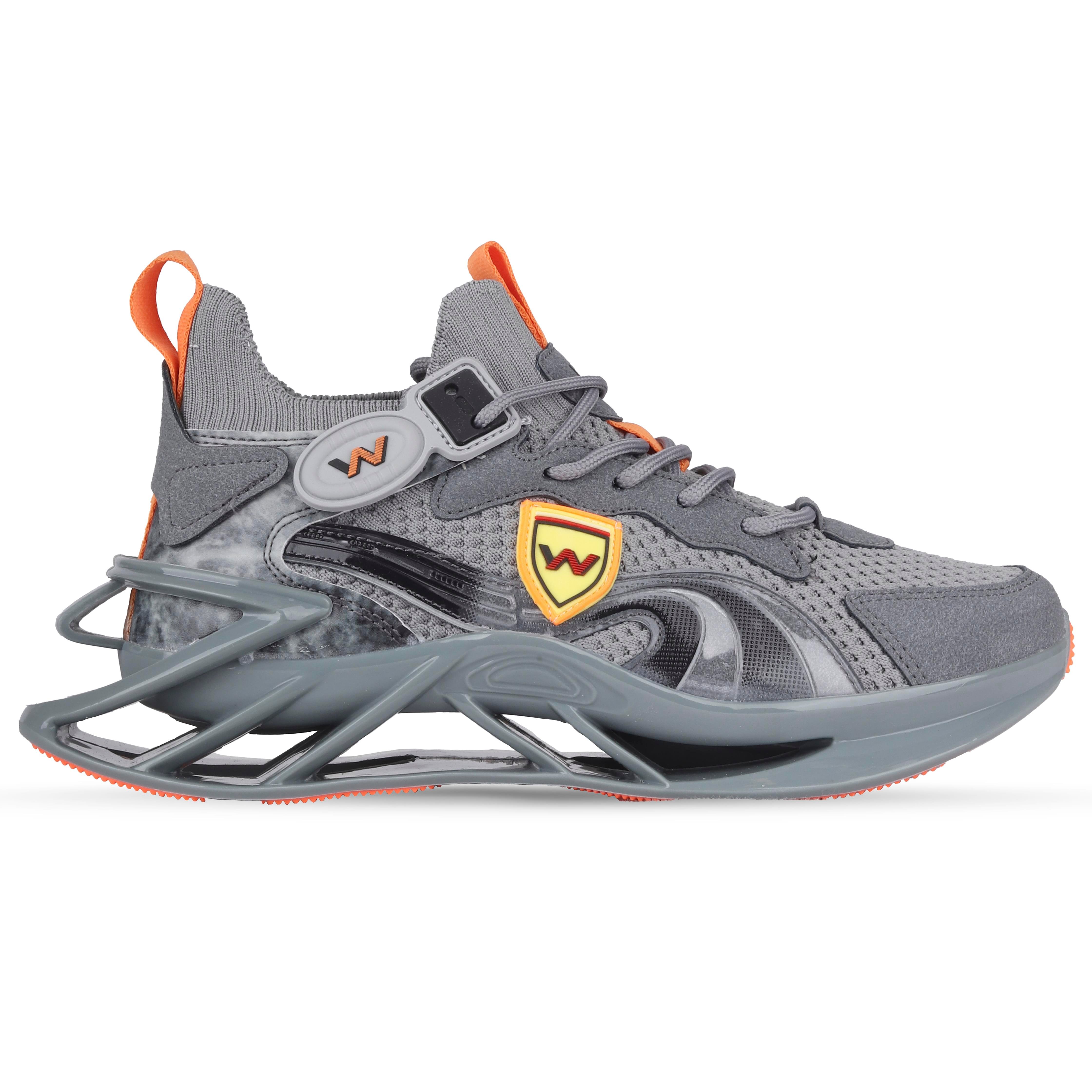 Greed Erkek Sneakers - GRİ-ORANJ