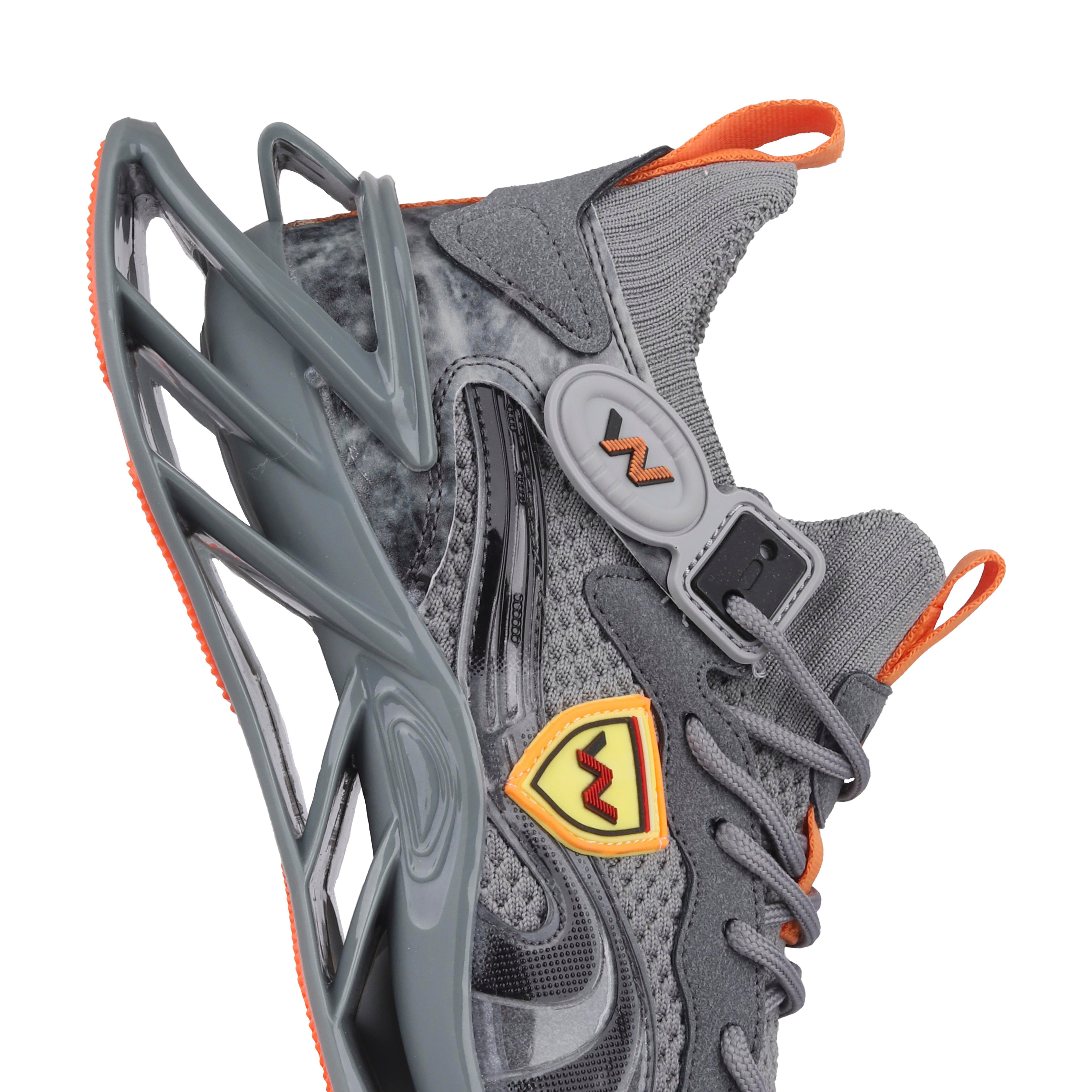 Greed Erkek Sneakers - GRİ-ORANJ