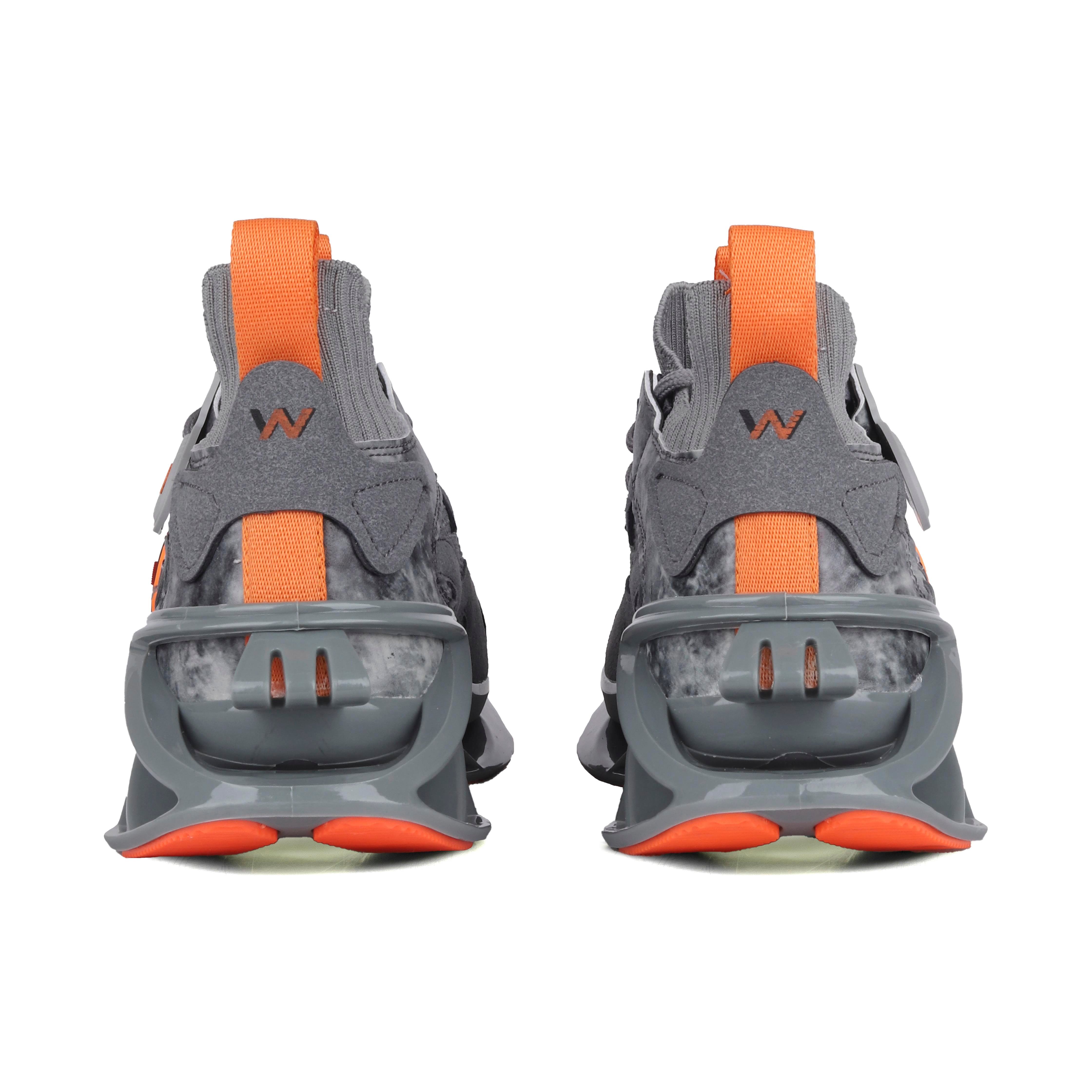 Greed Erkek Sneakers - GRİ-ORANJ
