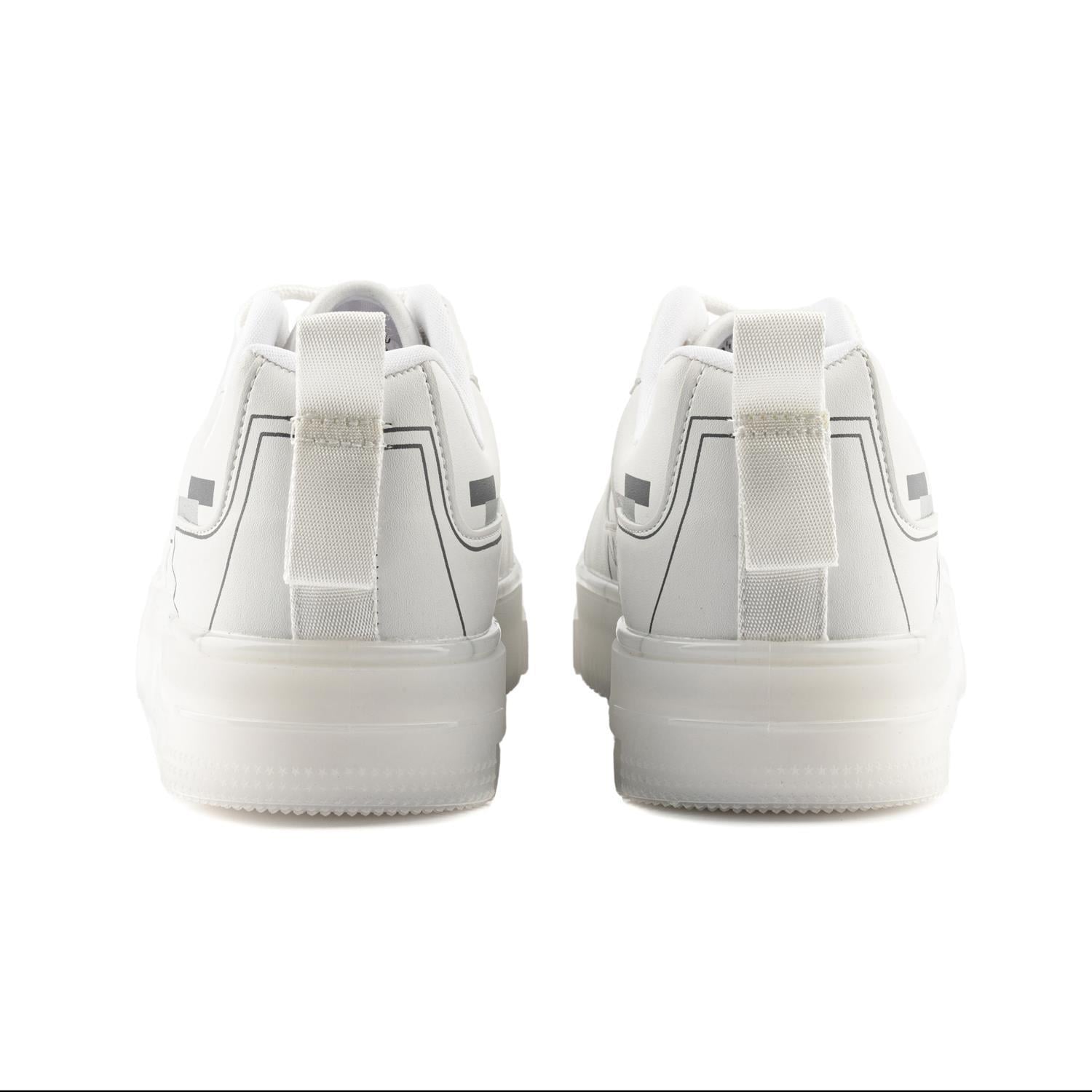 Planet Unisex Sneakers - BEYAZ