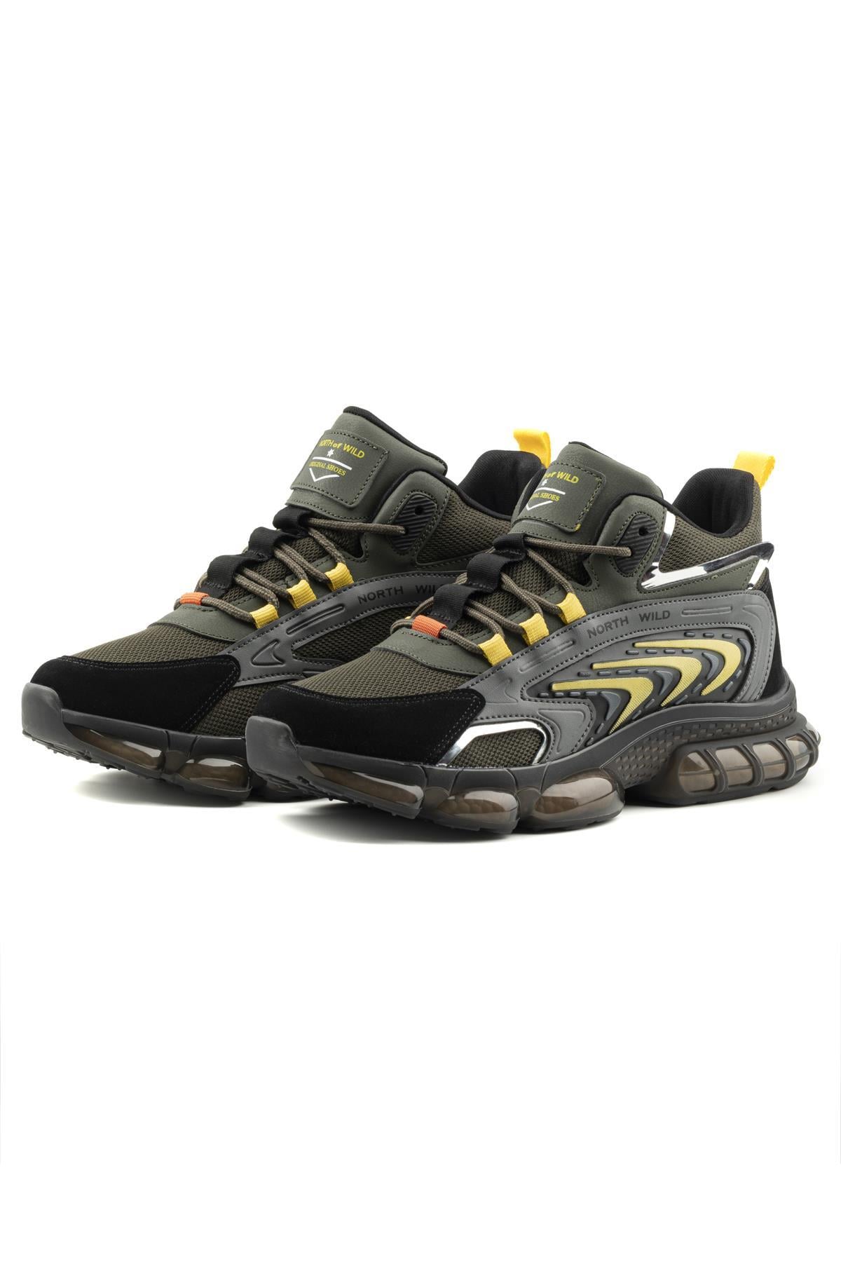 Teros Erkek Sneakers - HAKI SIYAH
