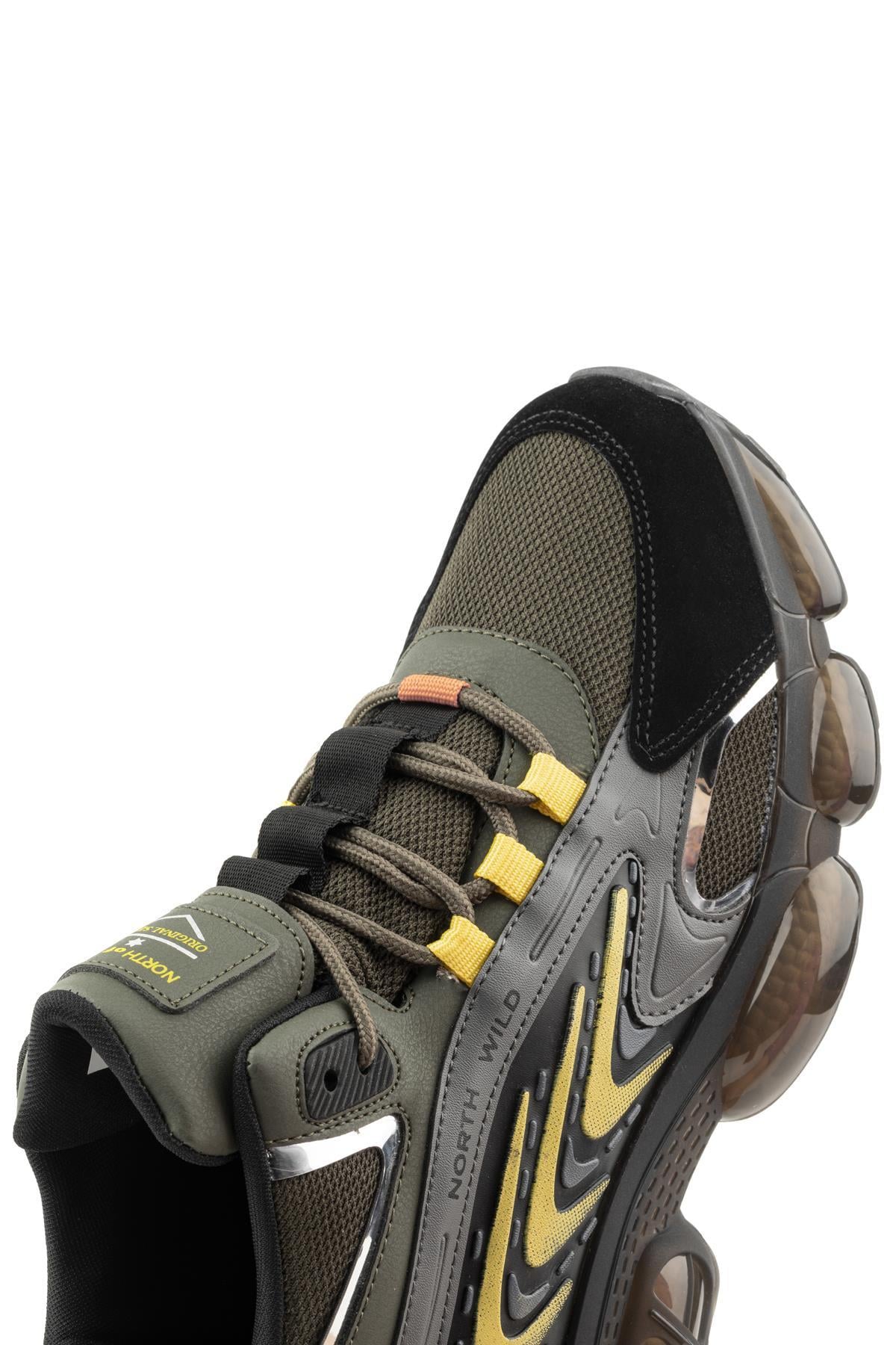 Teros Erkek Sneakers - HAKI SIYAH