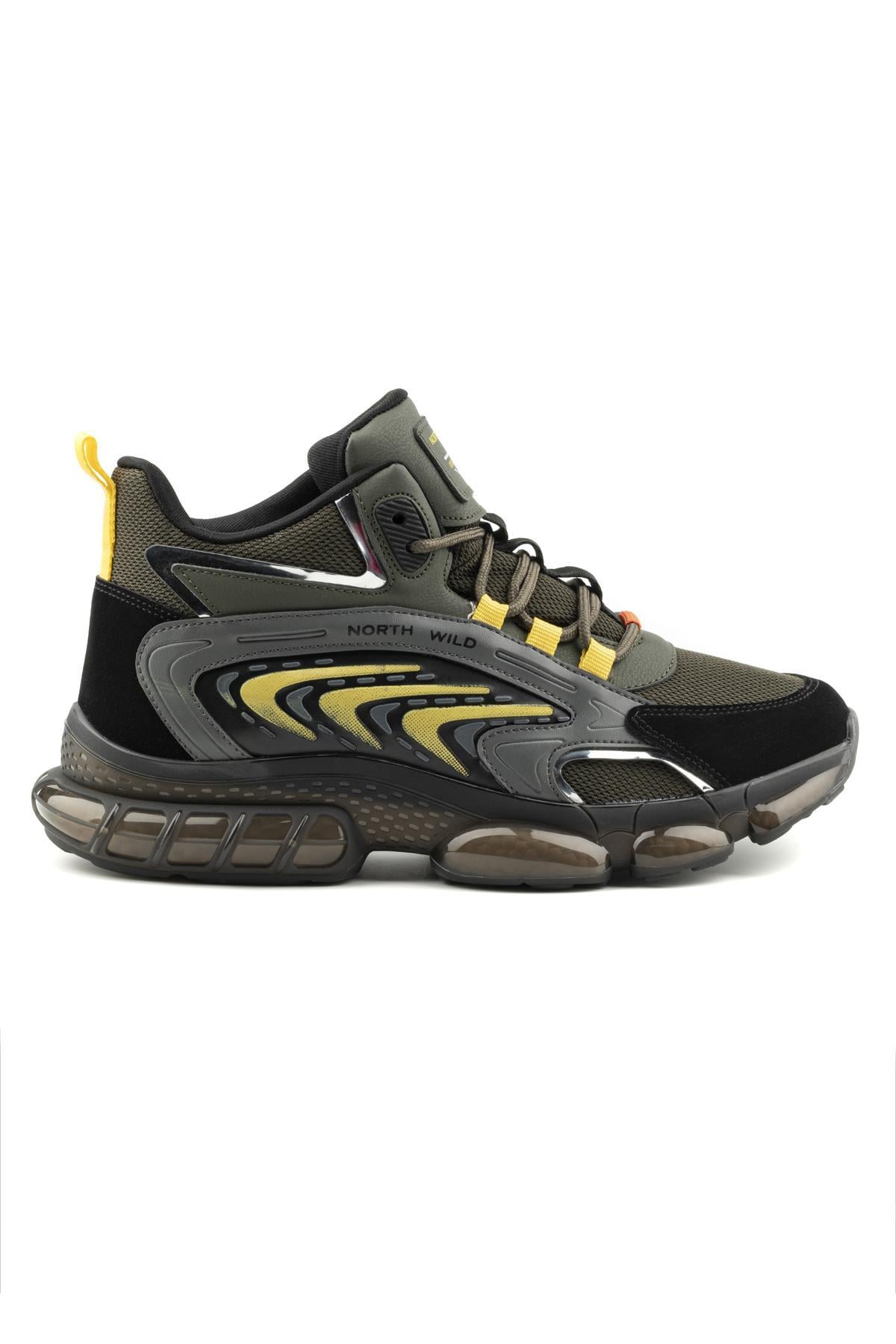 Teros Erkek Sneakers - HAKI SIYAH