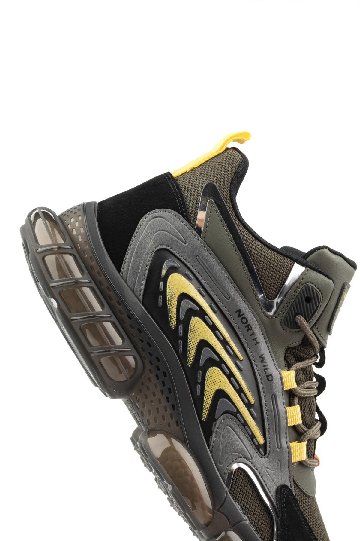 Teros Erkek Sneakers - HAKI SIYAH