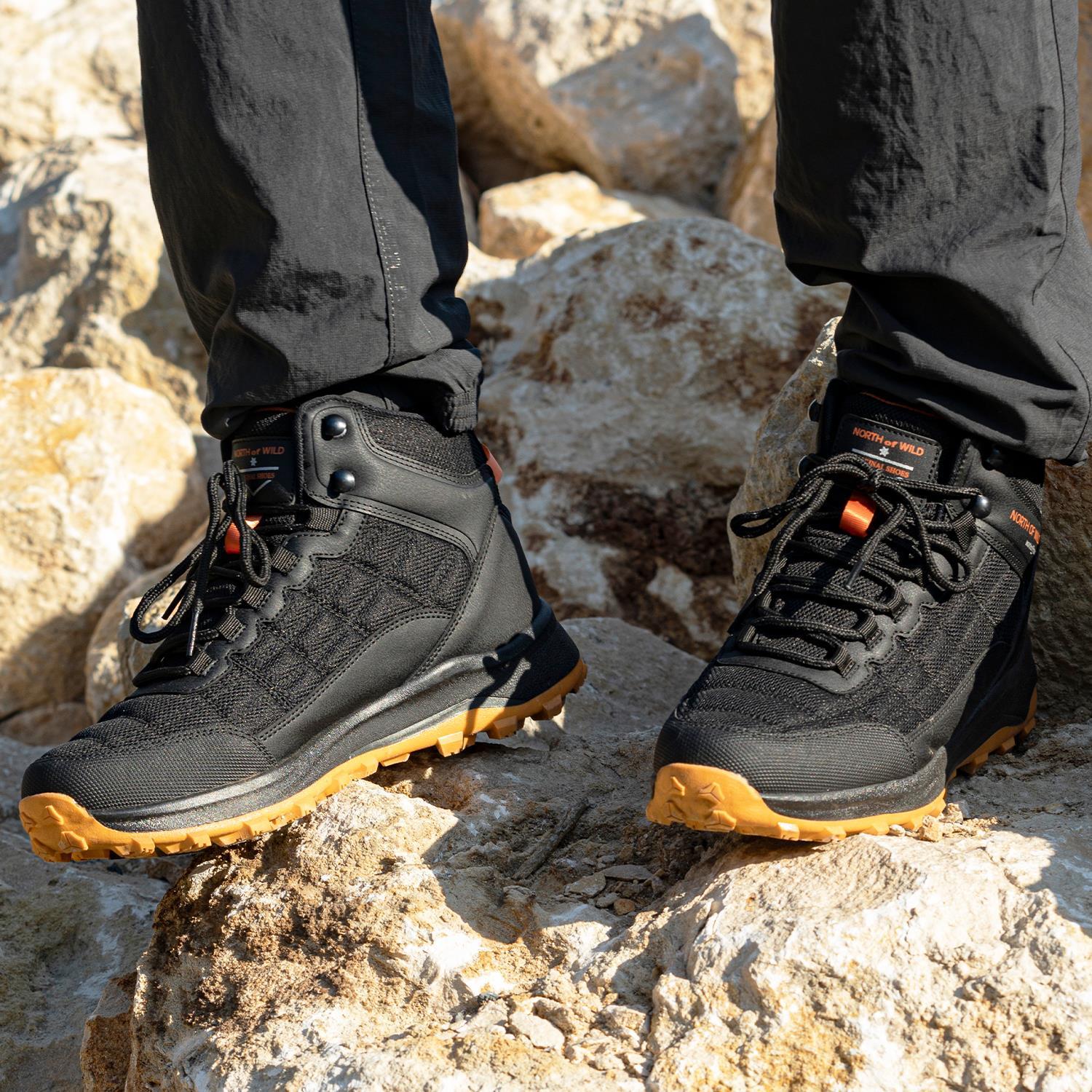Yukan Su Geçirmez Unisex Bot - SİYAH ORANJ
