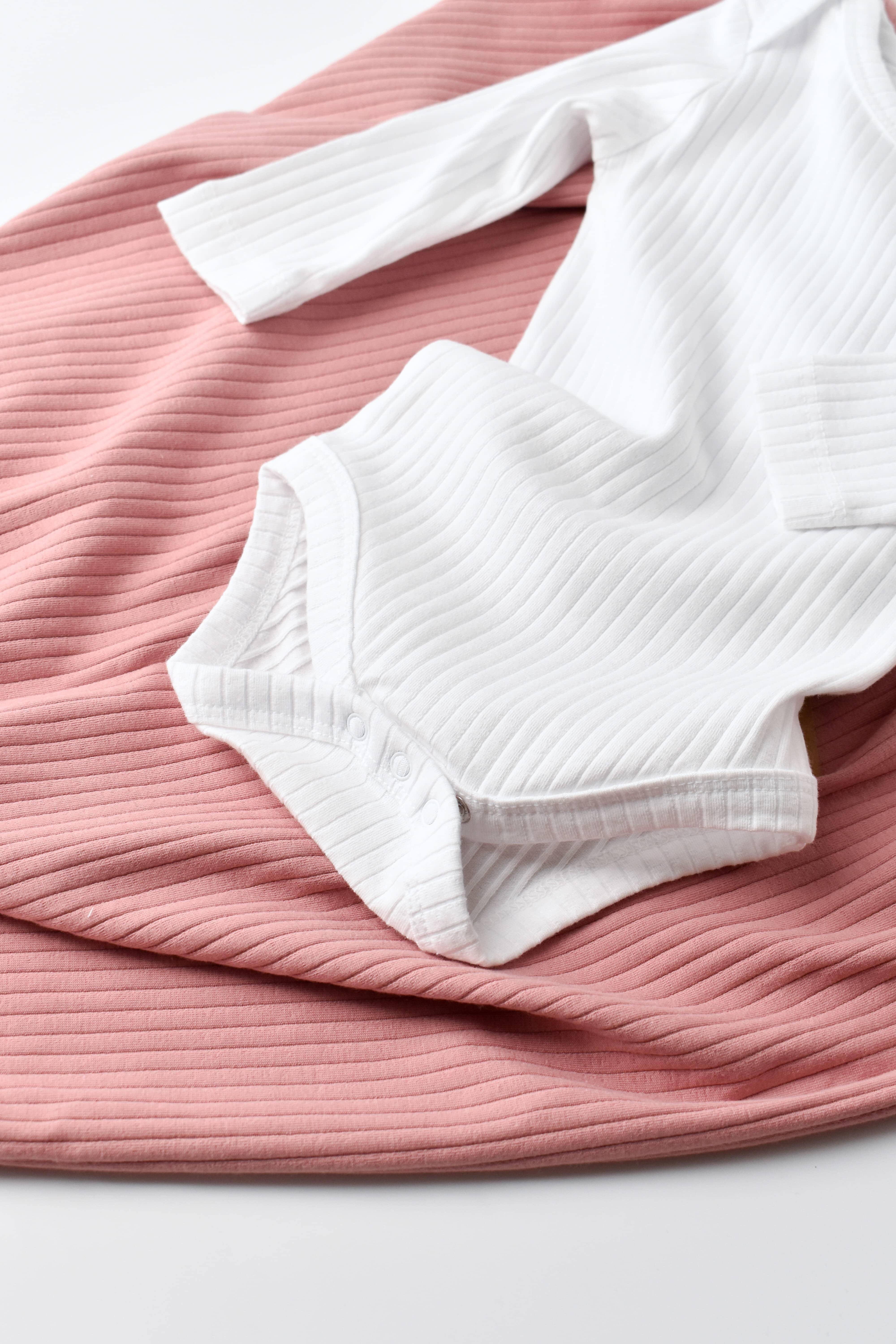 BabyCosy Organik Uzun Kollu Body / Beyaz