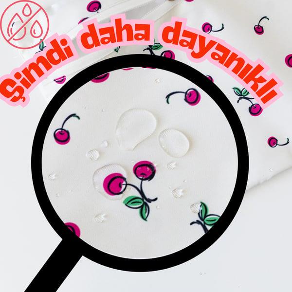Mamayoyo Temiz & Islak/Kirli 2'li Çanta Seti Cherry