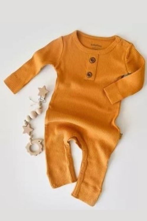 BabyCosy Organik Bebek Uzun Kollu Tulum - %50 Modal %50 Organik Pamuk